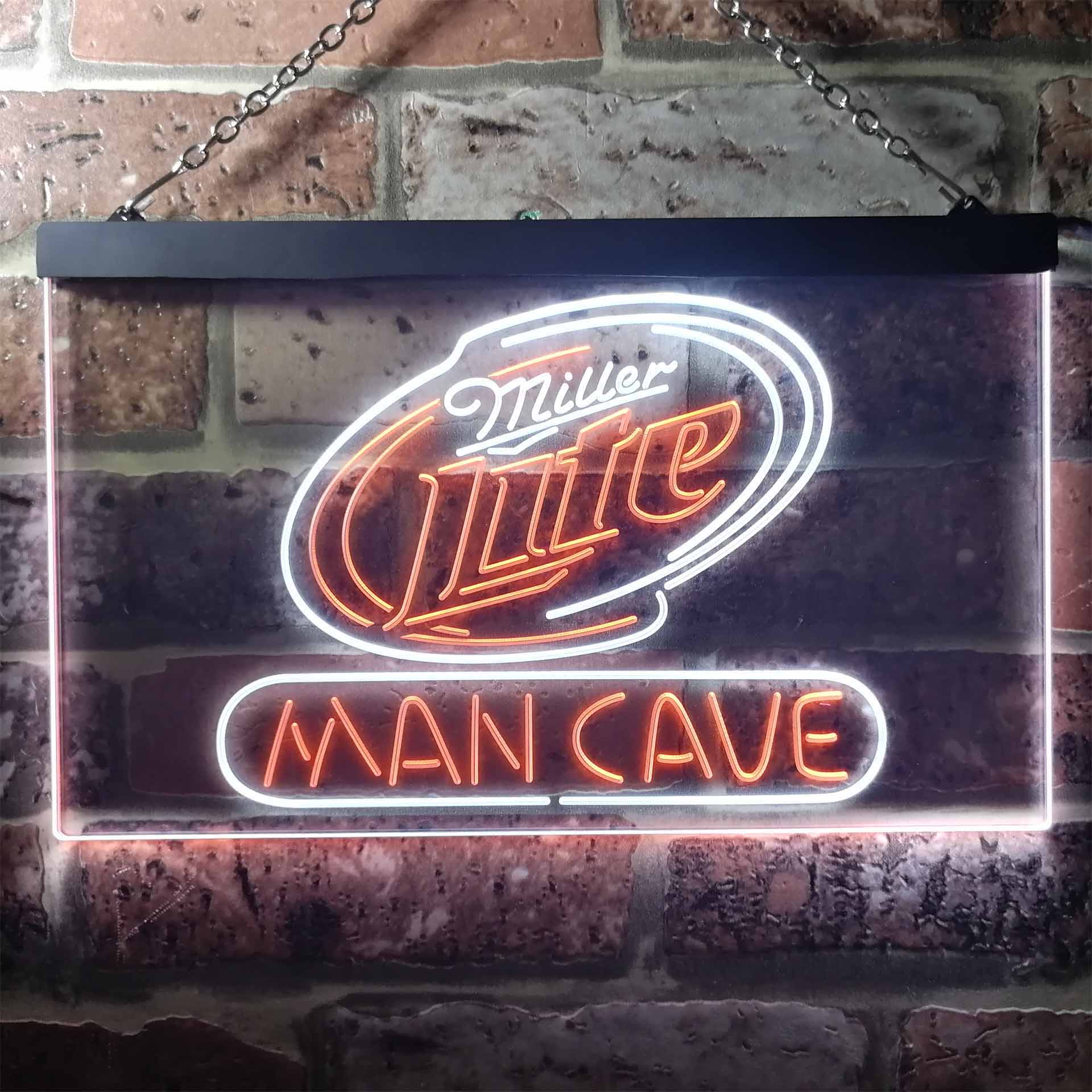 Miller Lite Man Cave Beer Bar Neon LED Sign