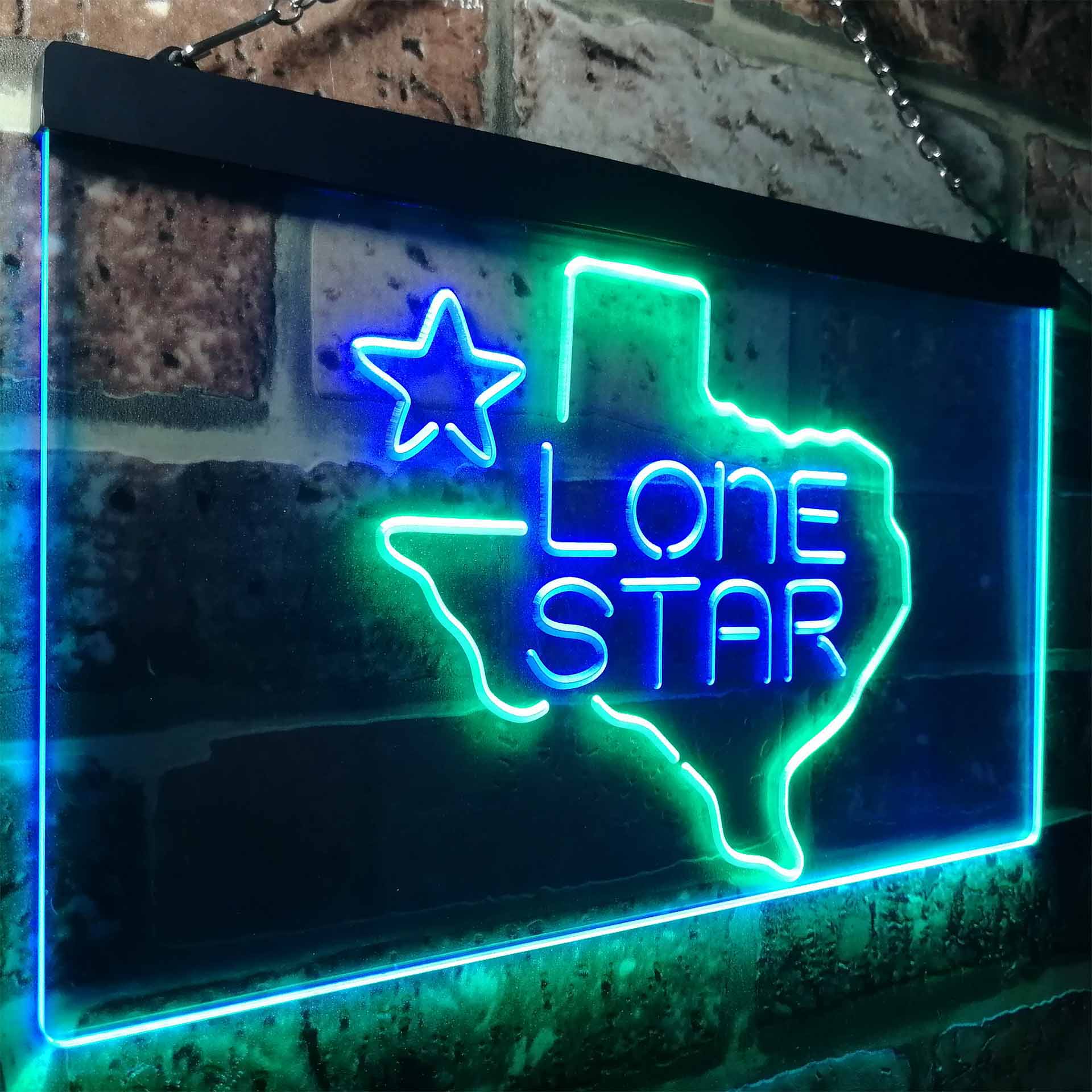 Texas Lone Star Beer Bar Neon LED Sign