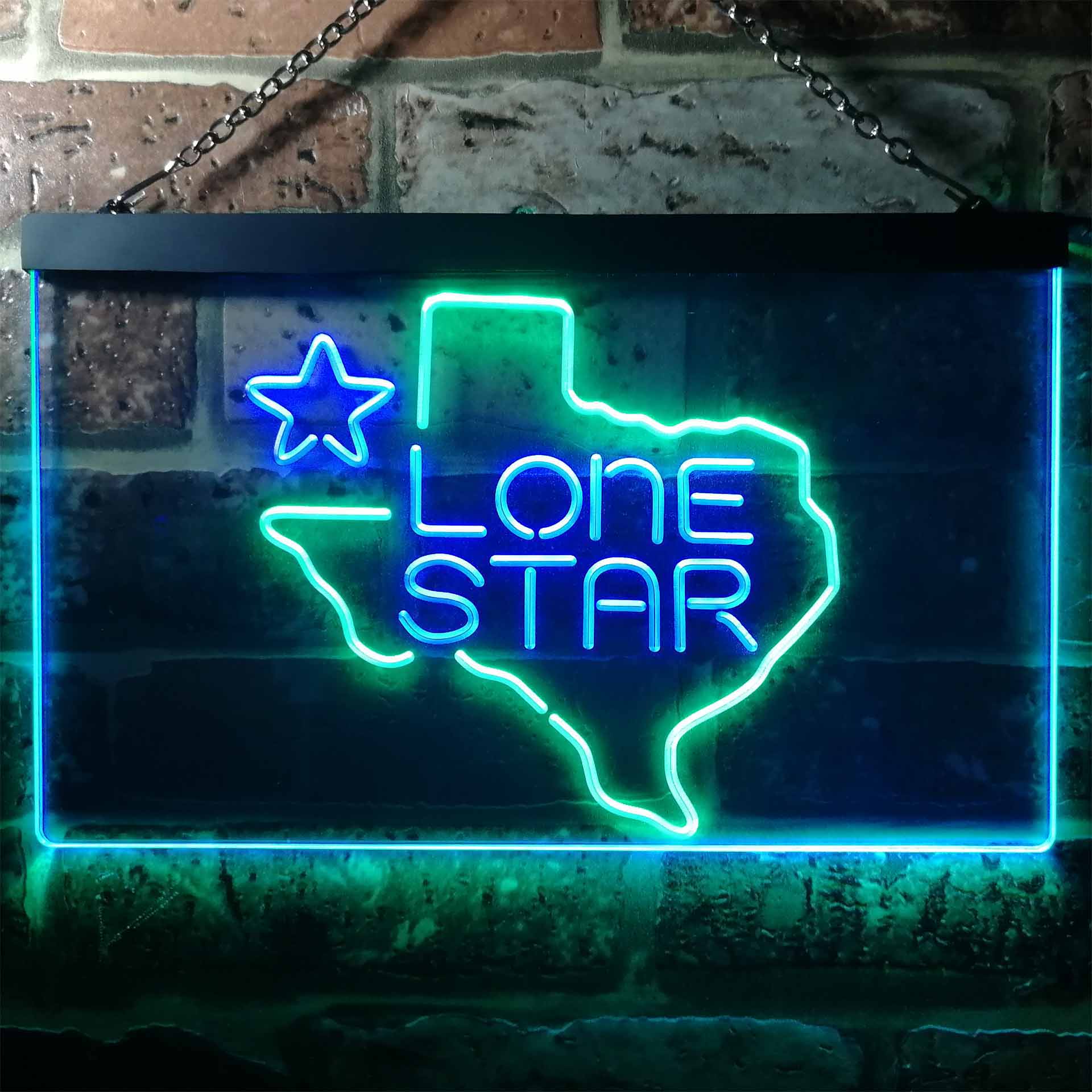 Texas Lone Star Beer Bar Neon LED Sign