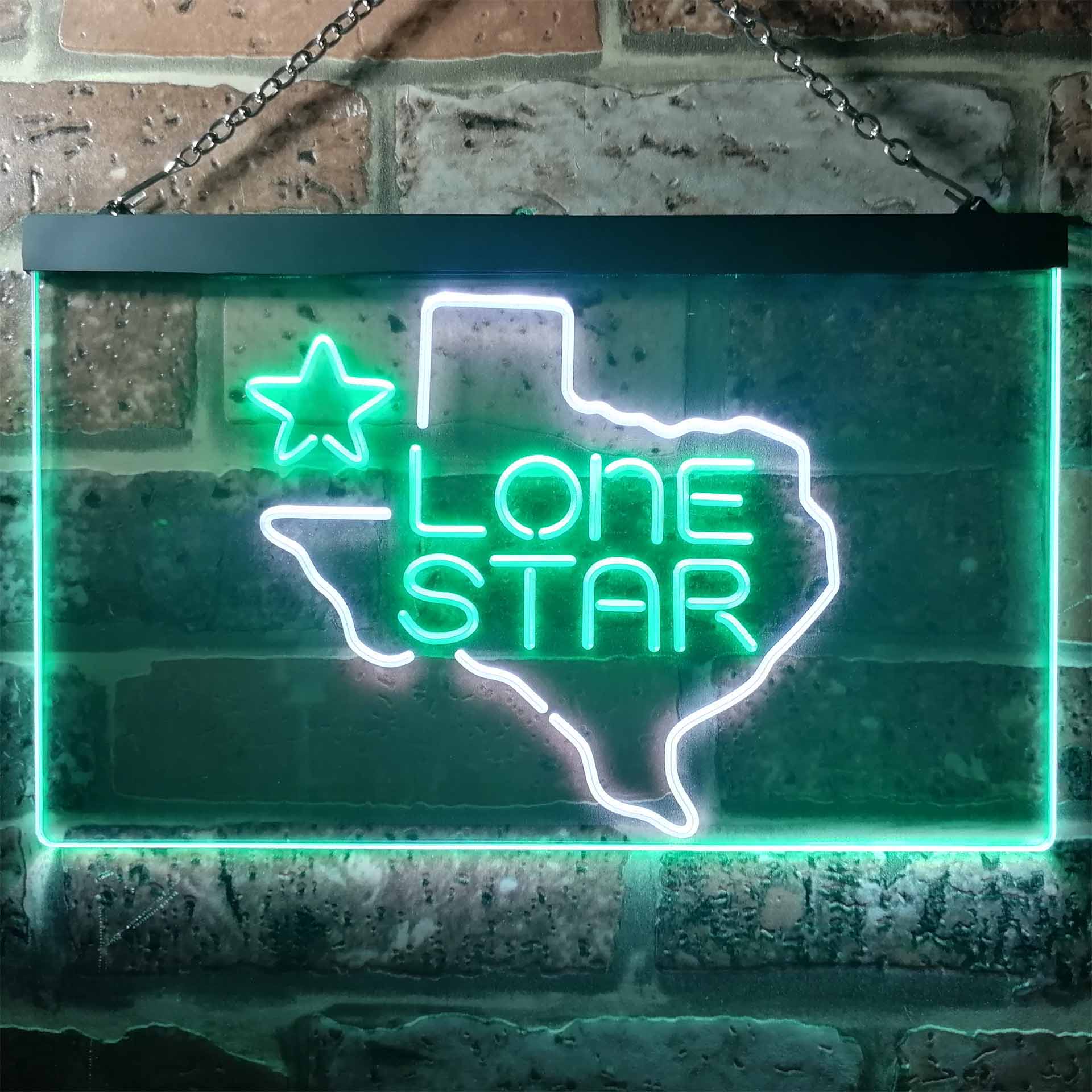 Texas Lone Star Beer Bar Neon LED Sign