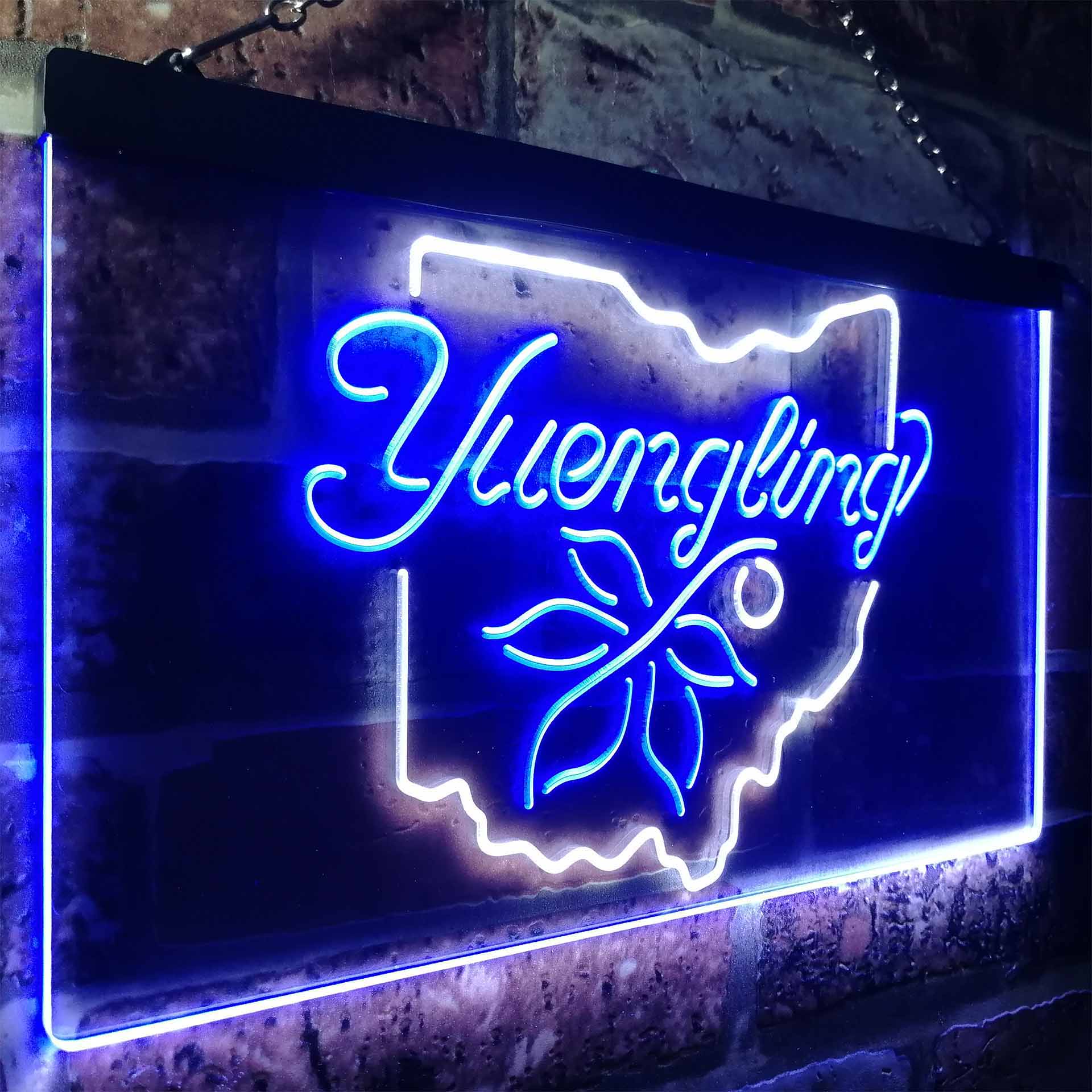 Yuengling Ohio State Buckeye Larger Beer Neon LED Sign