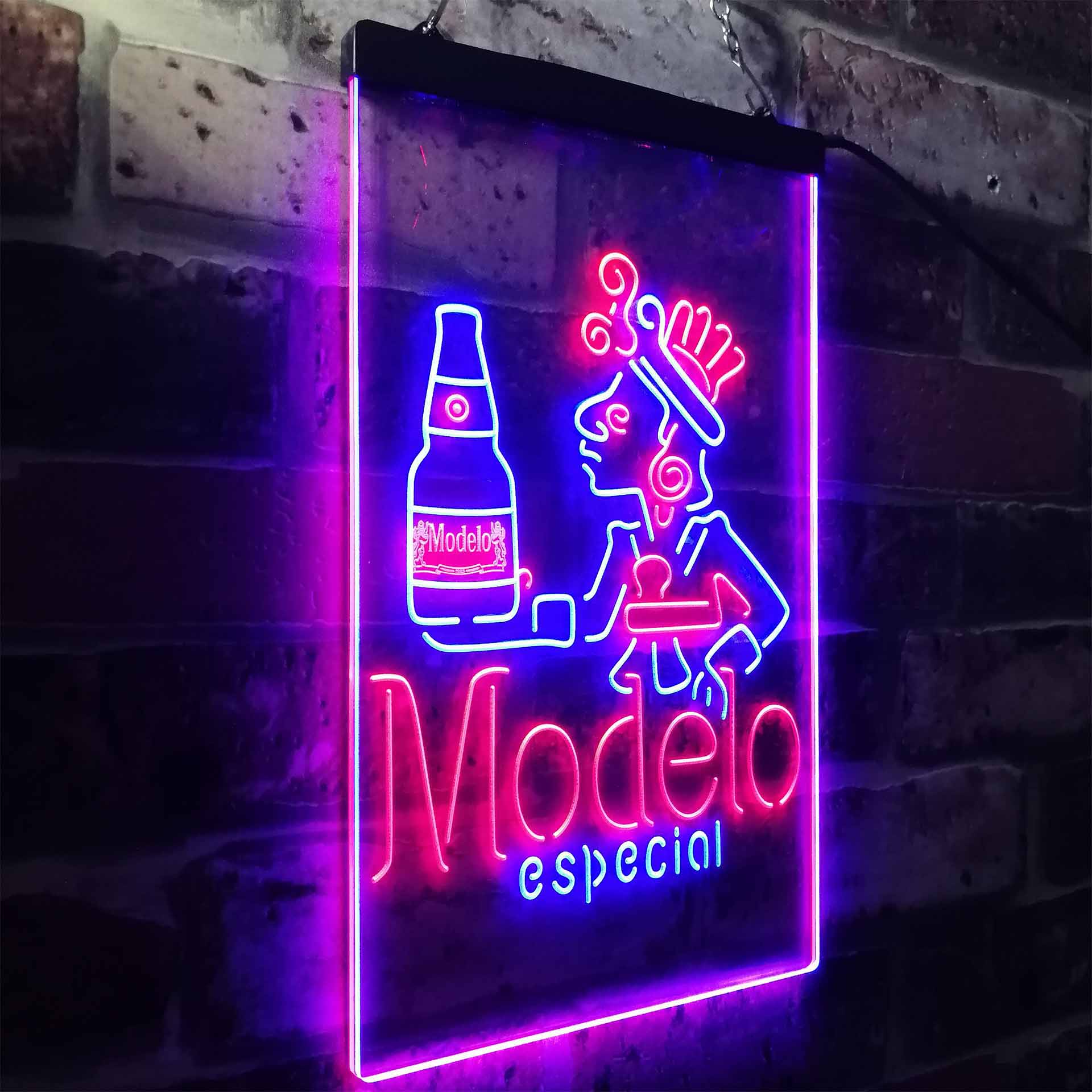Modelo Especial Adjunct Lager Man Cave Neon LED Sign