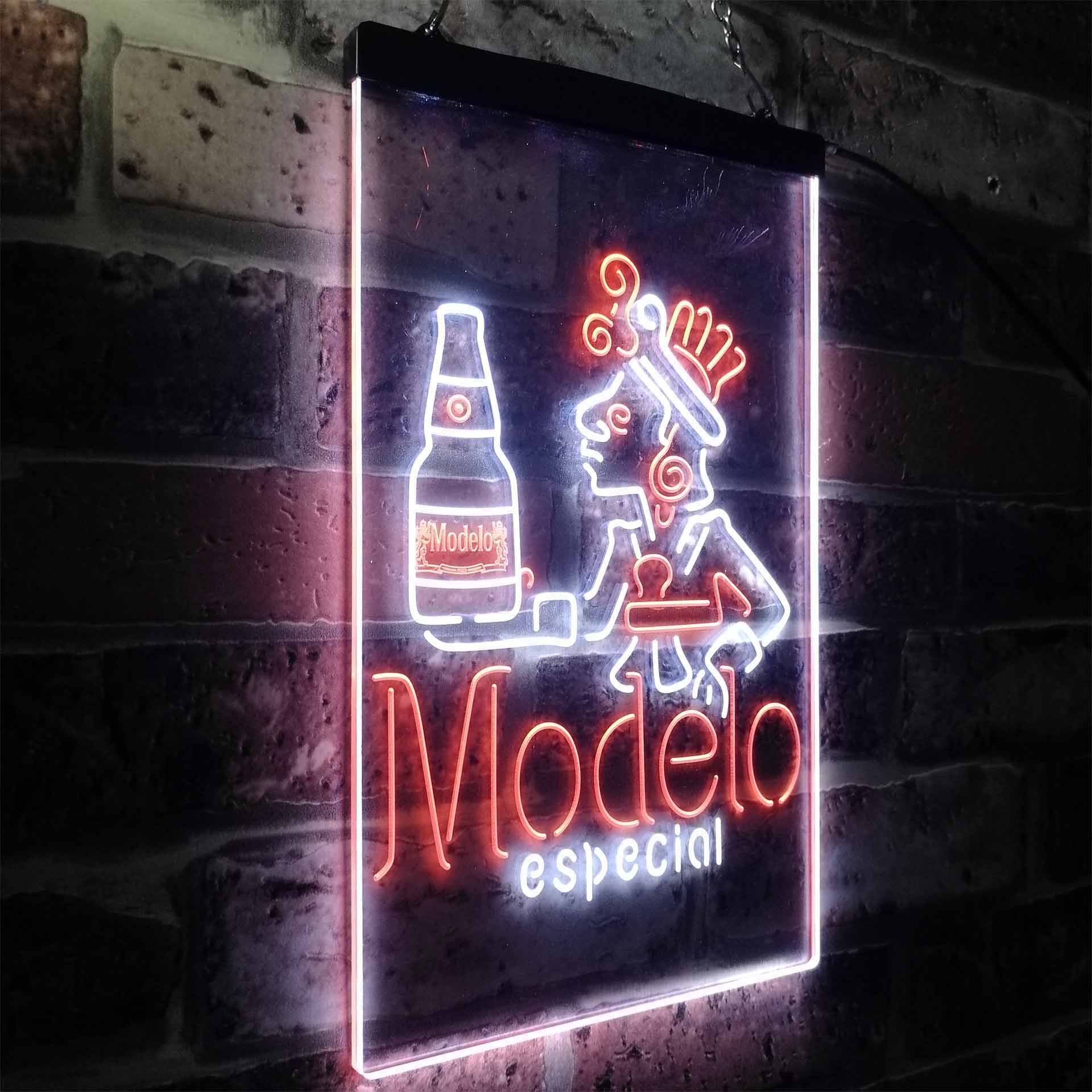 Modelo Especial Adjunct Lager Man Cave Neon LED Sign