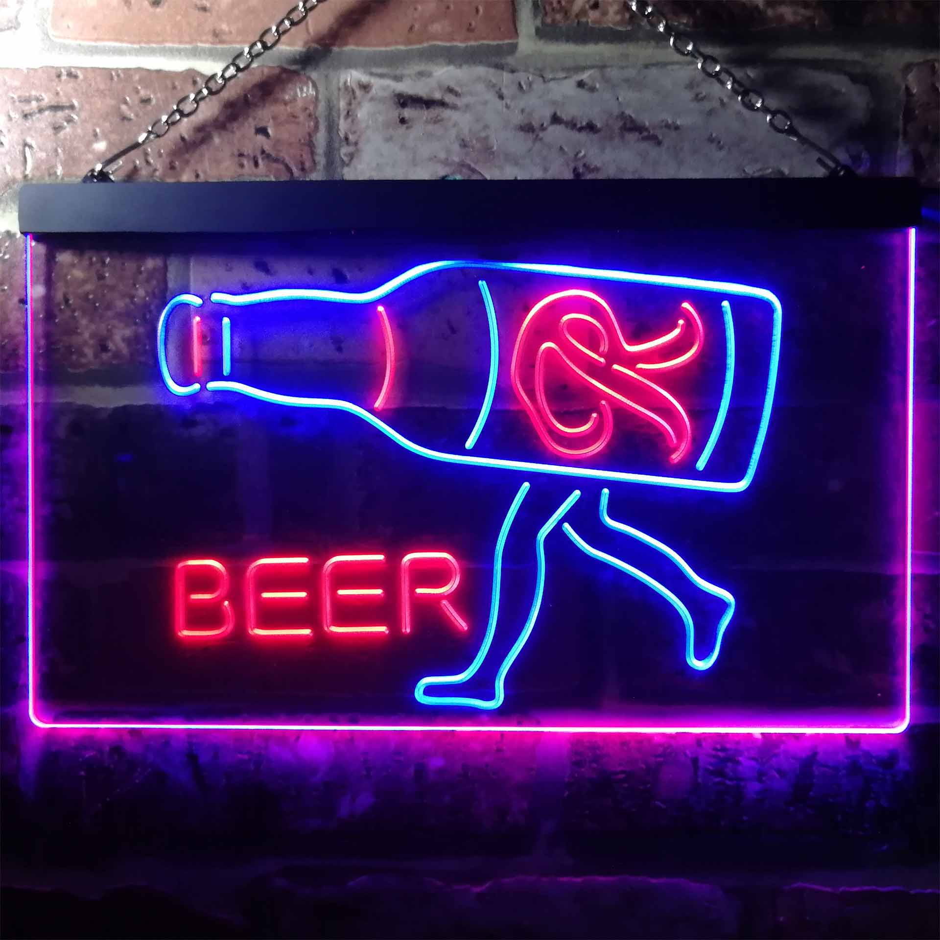 Rainier Beer Garage Man Cave Bar Neon LED Sign