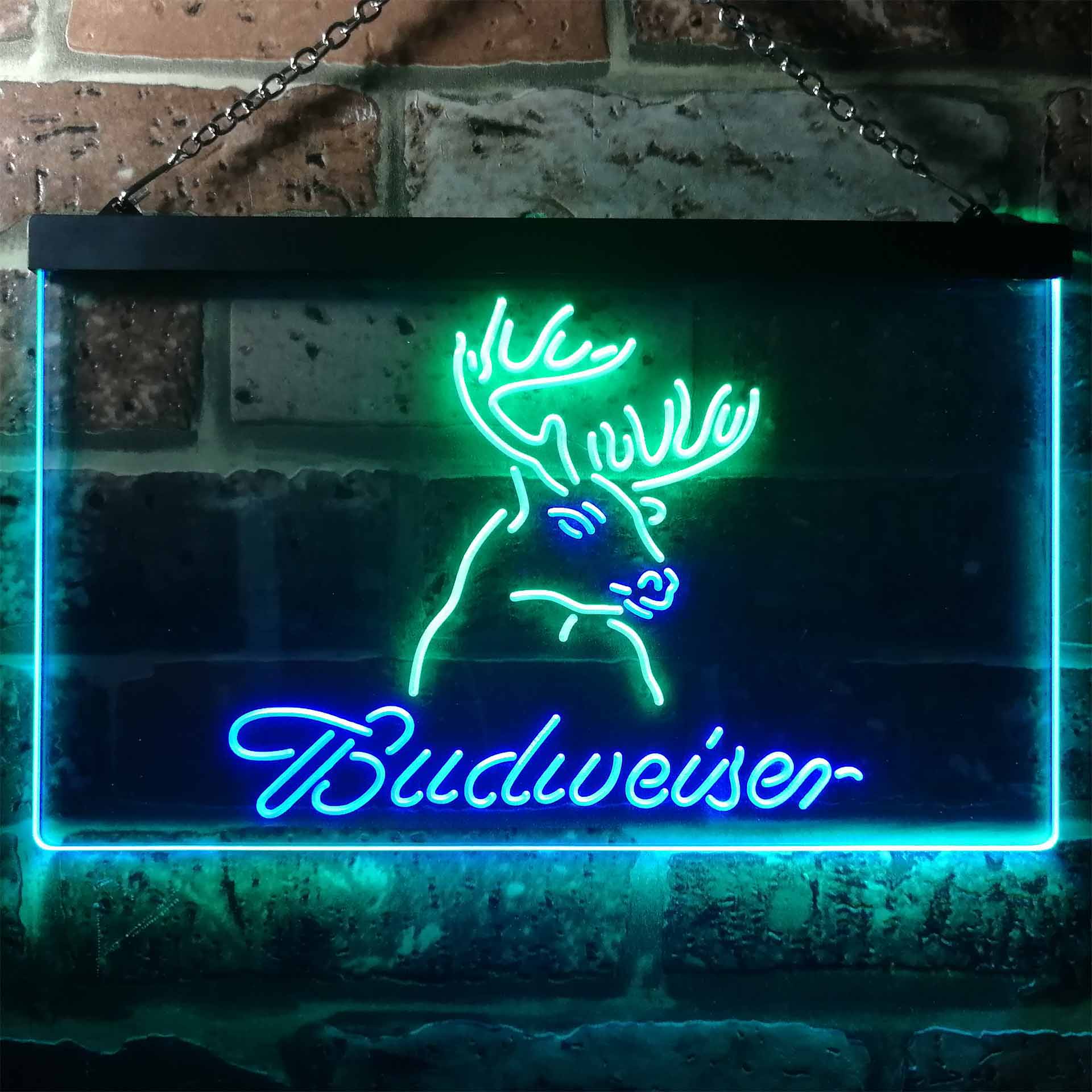 Budweiser Deer Hurt Beer Neon Sign - LED LAB CAVE