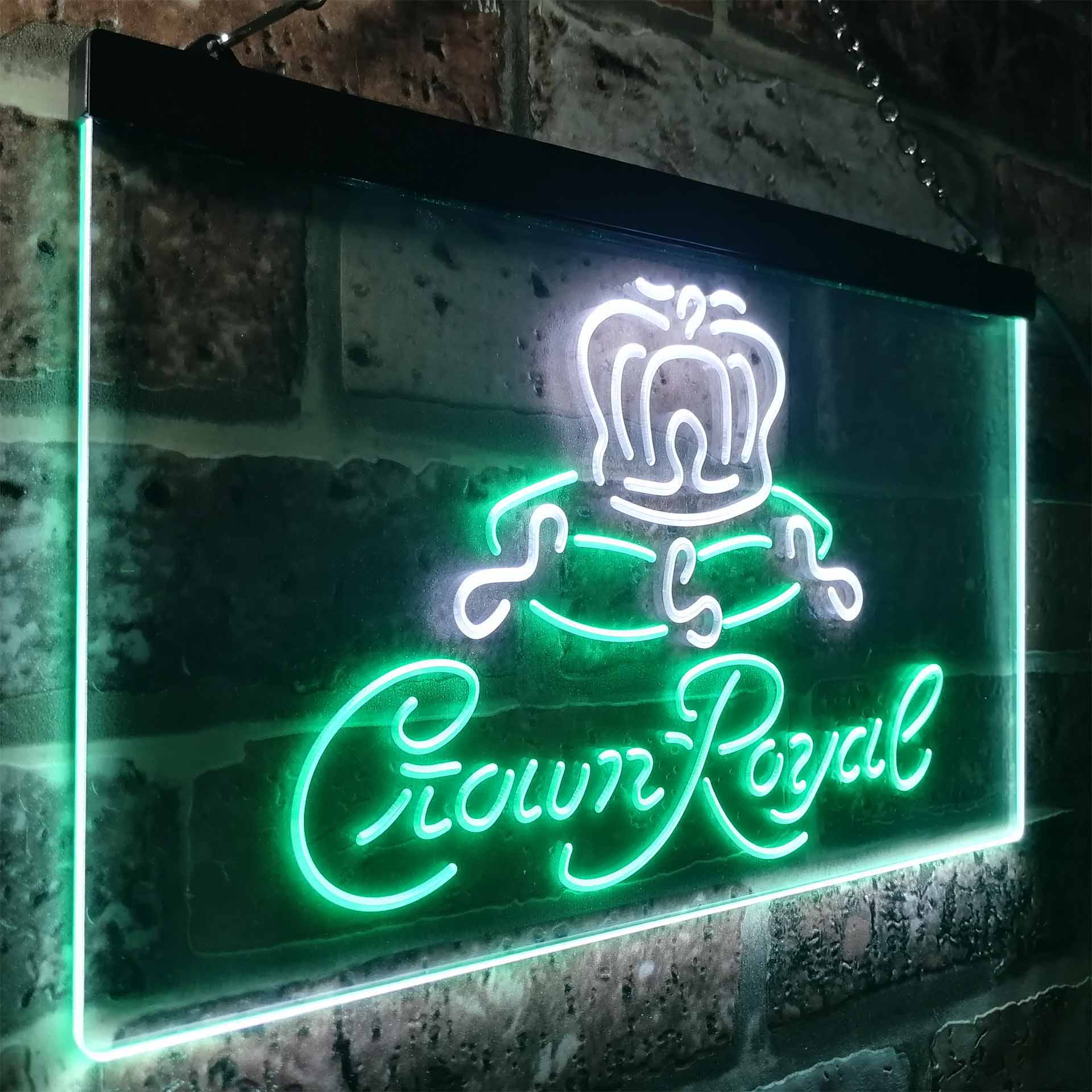 Crown Royal Beer Bar Neon LED Sign