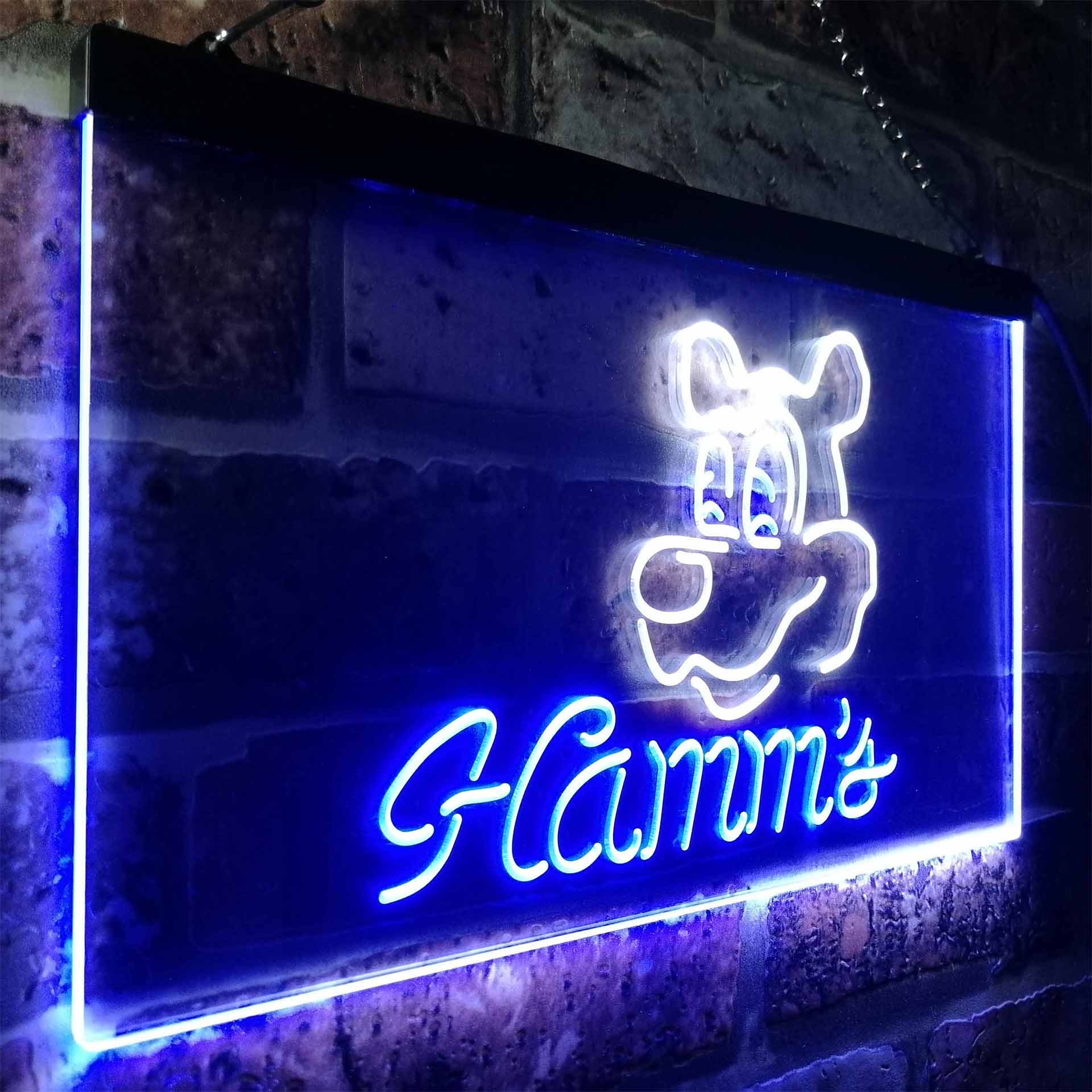 Hamm's Beer Bar Man Cave Neon LED Sign