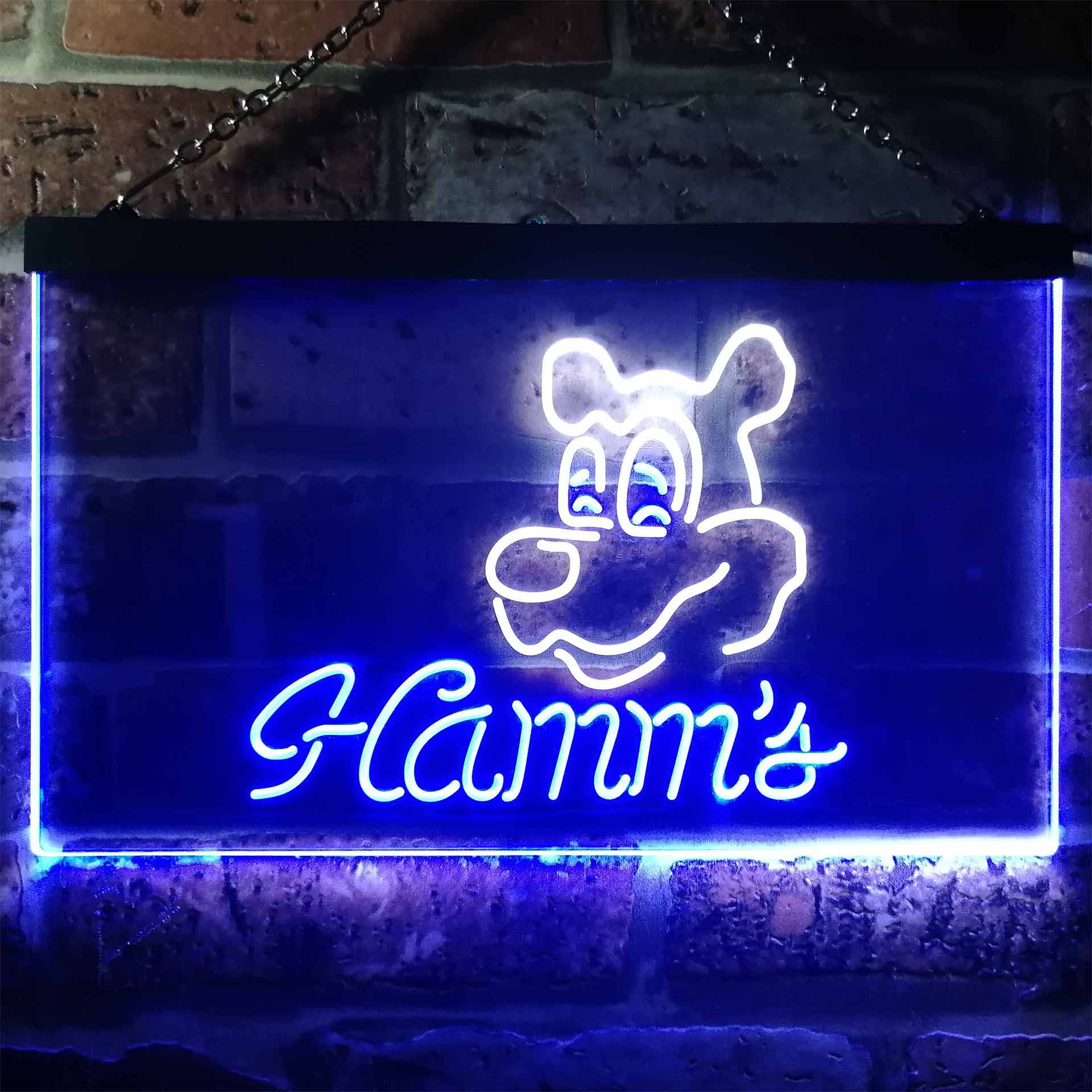 Hamm's Beer Bar Man Cave Neon LED Sign