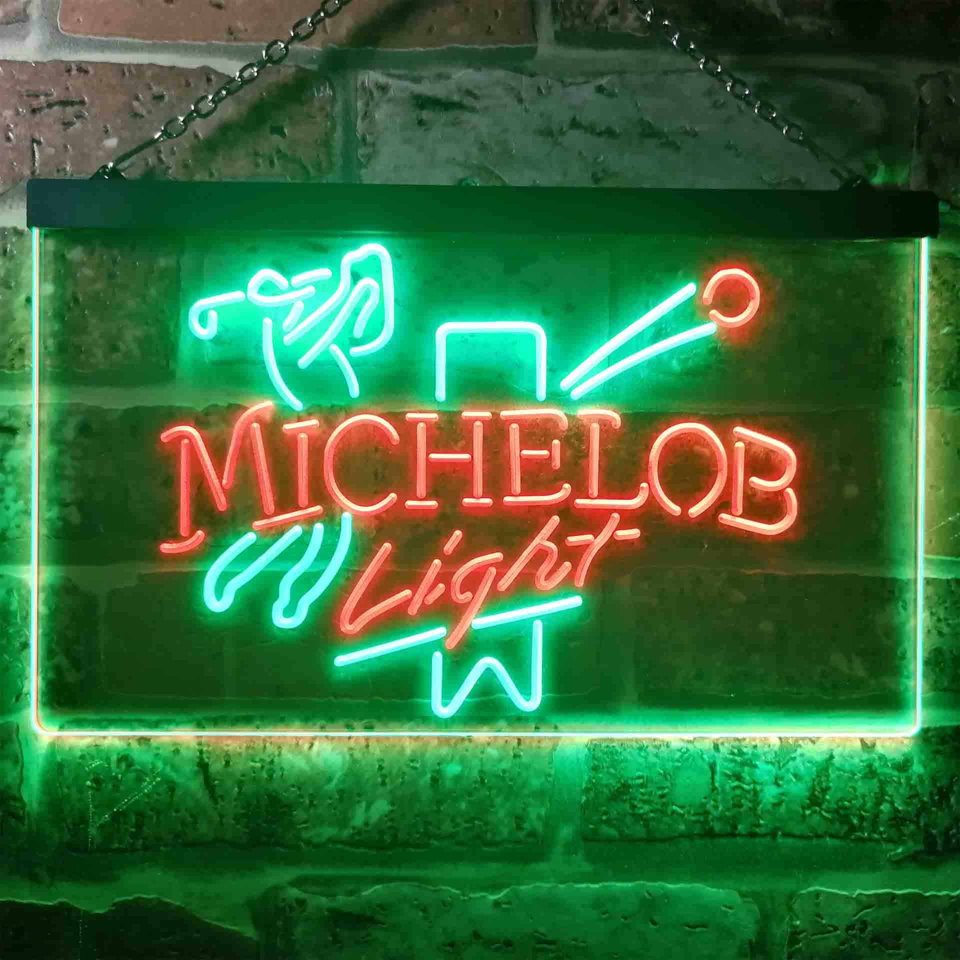 Michelob Light Beer Golf Bar Neon LED Sign