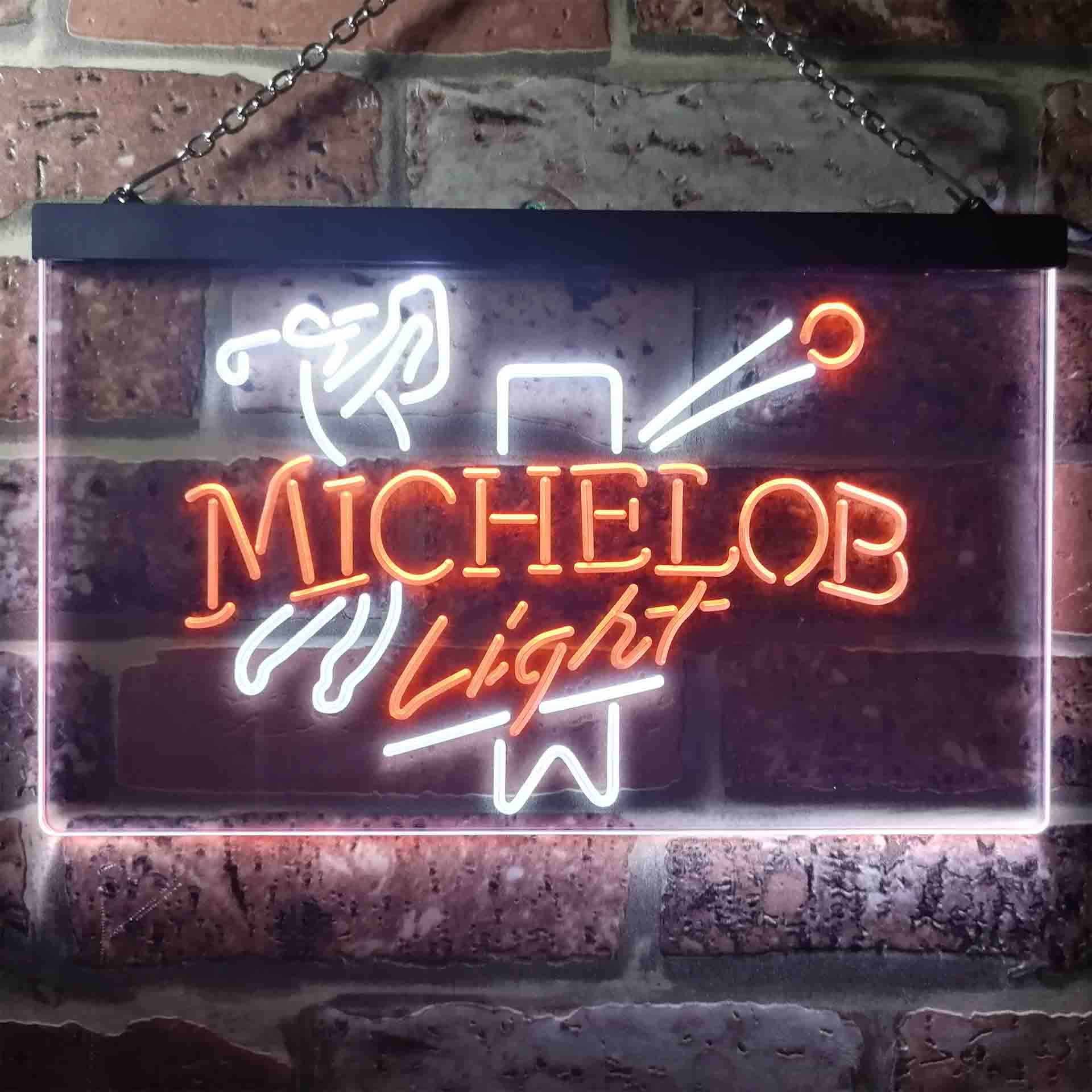 Michelob Light Beer Golf Bar Neon LED Sign