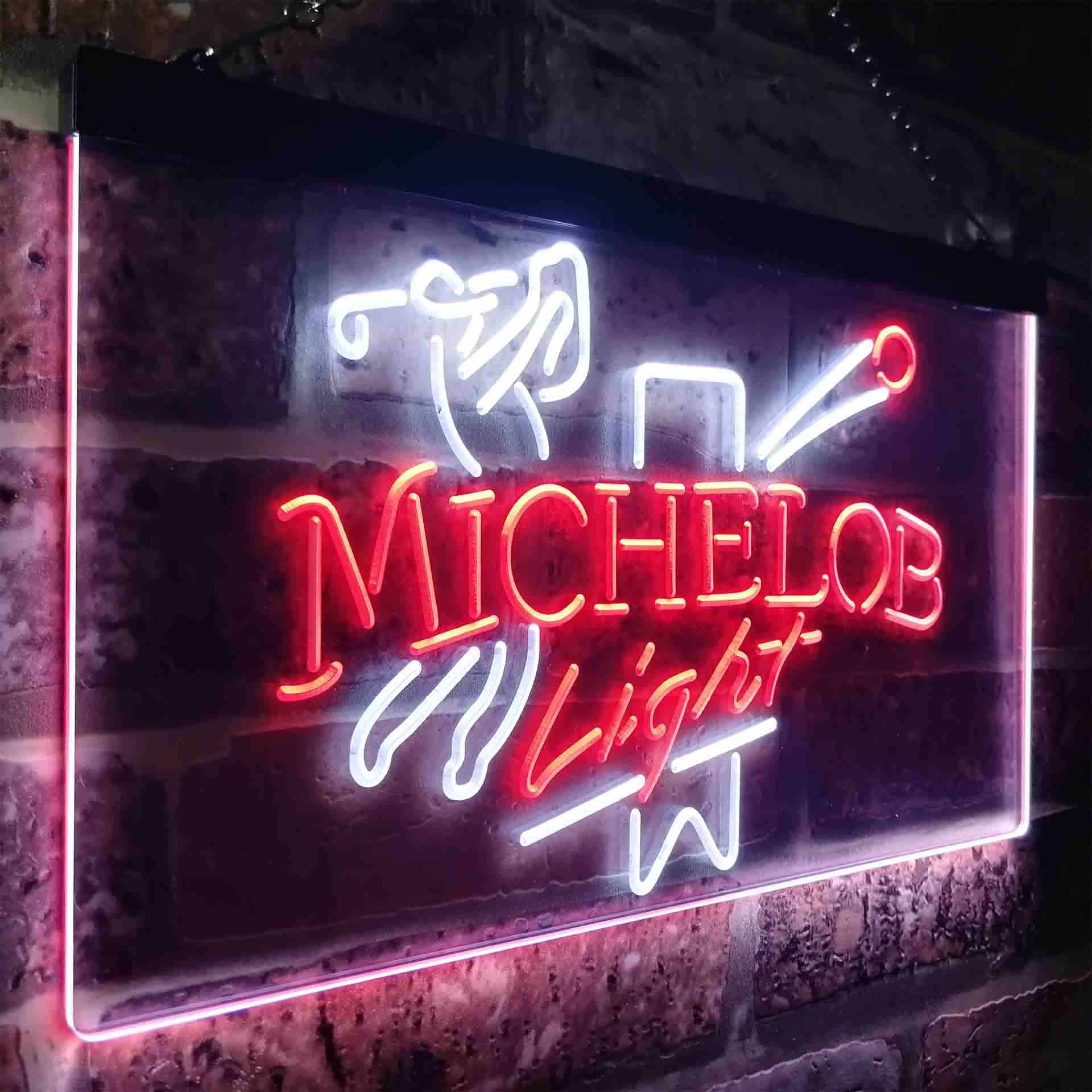 Michelob Light Beer Golf Bar Neon LED Sign