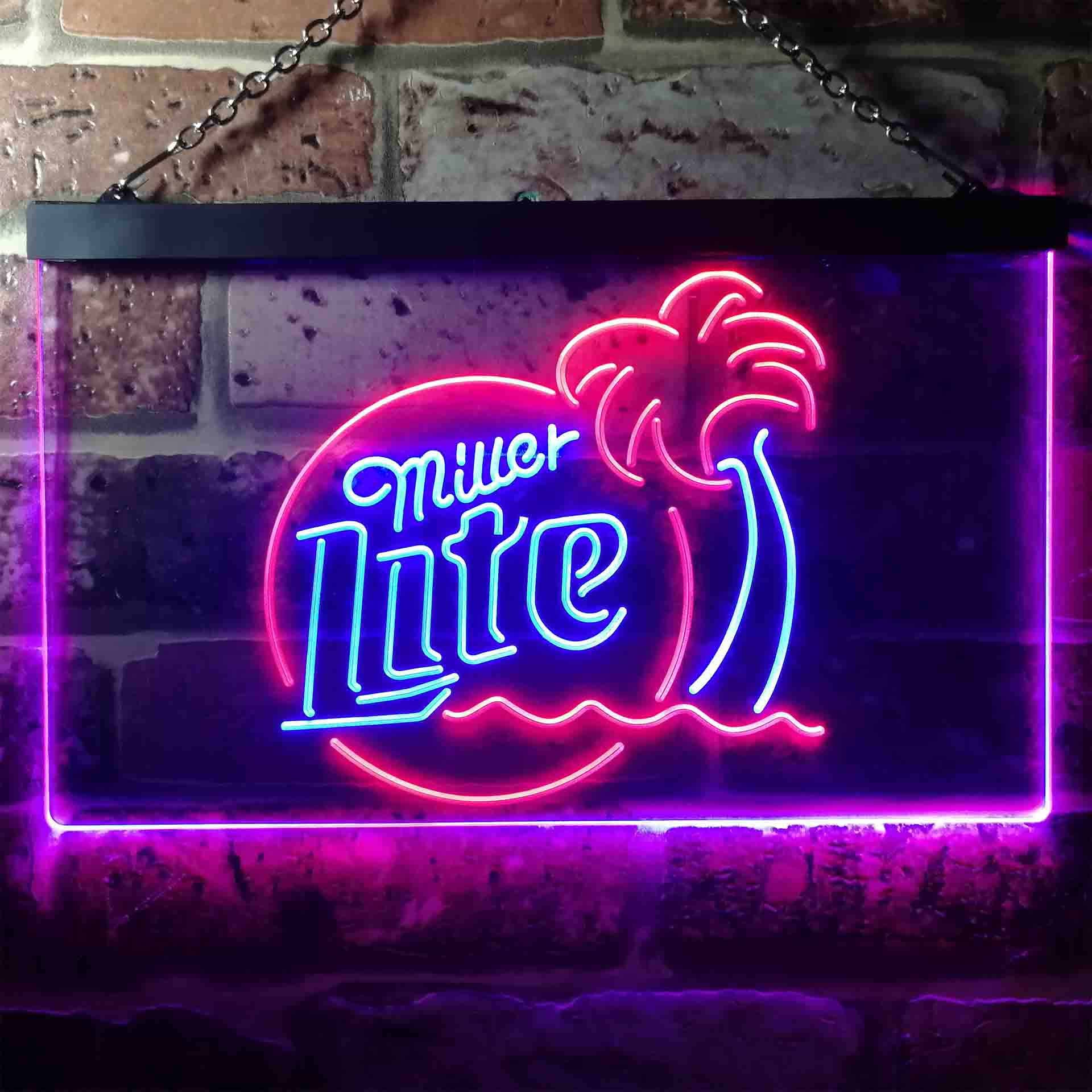 Miller Palm Tree Neon LED Sign