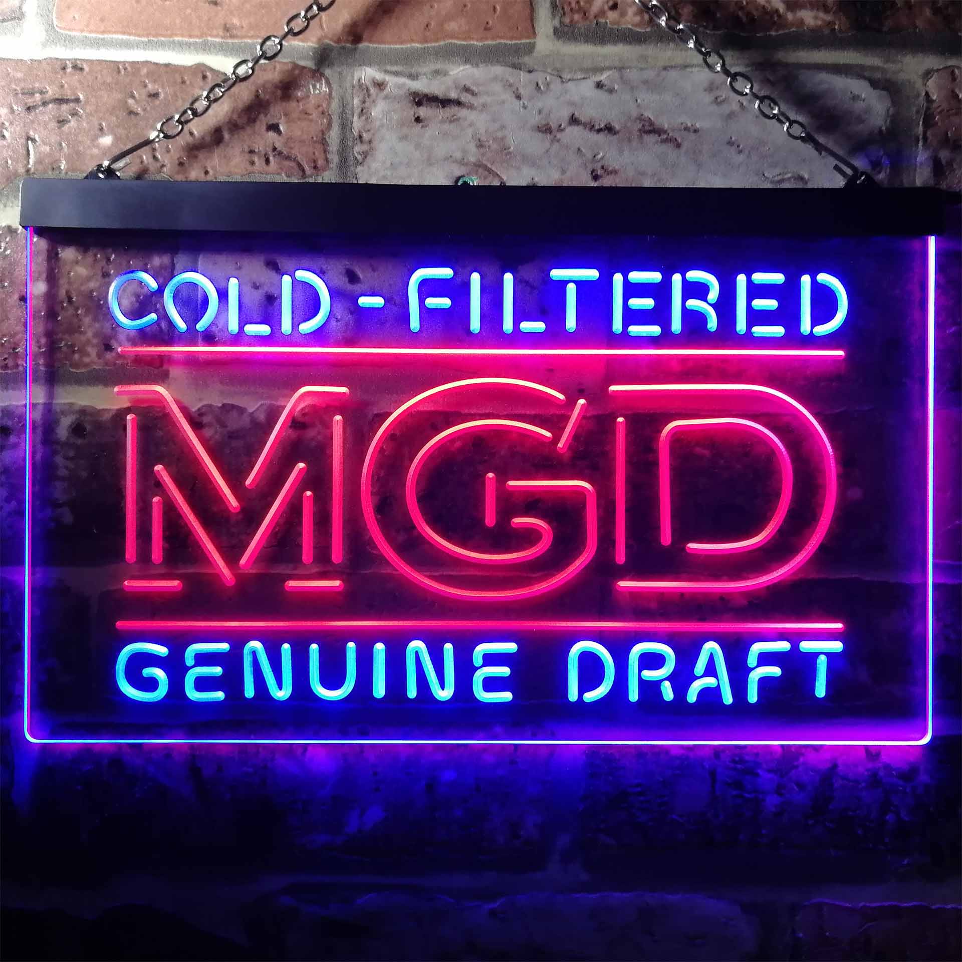Miller MGD Genuine Draft Neon LED Sign