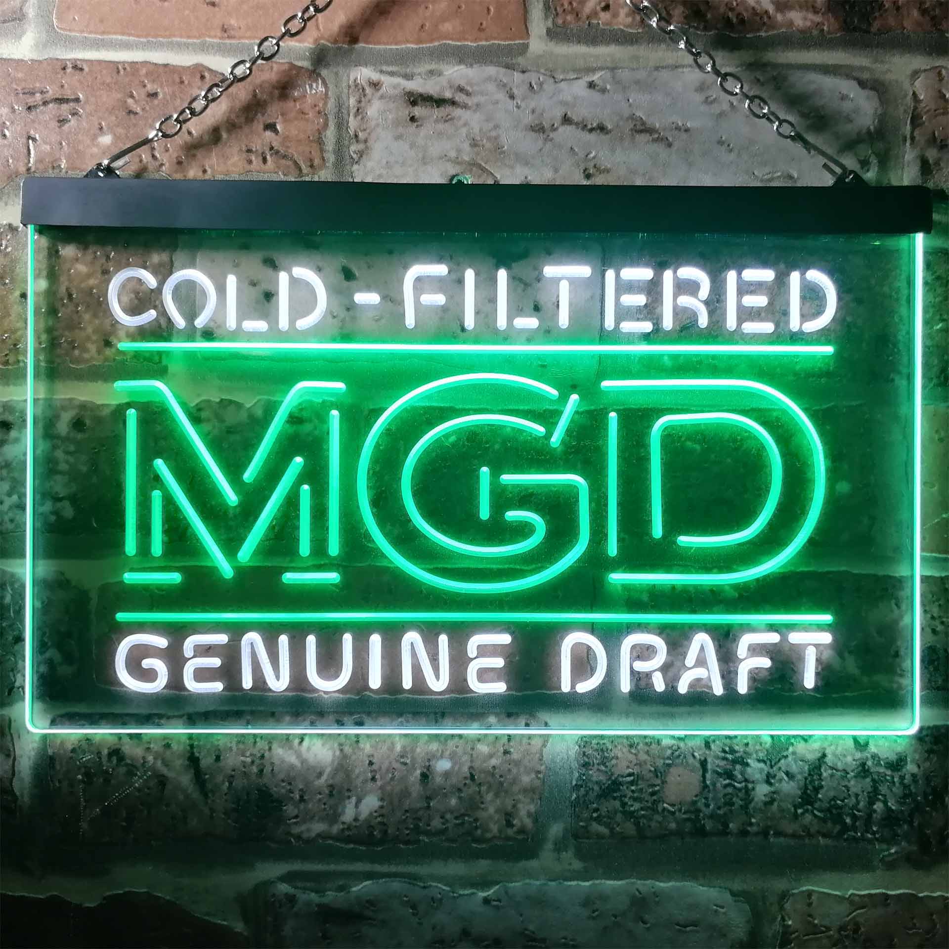 Miller MGD Genuine Draft Neon LED Sign