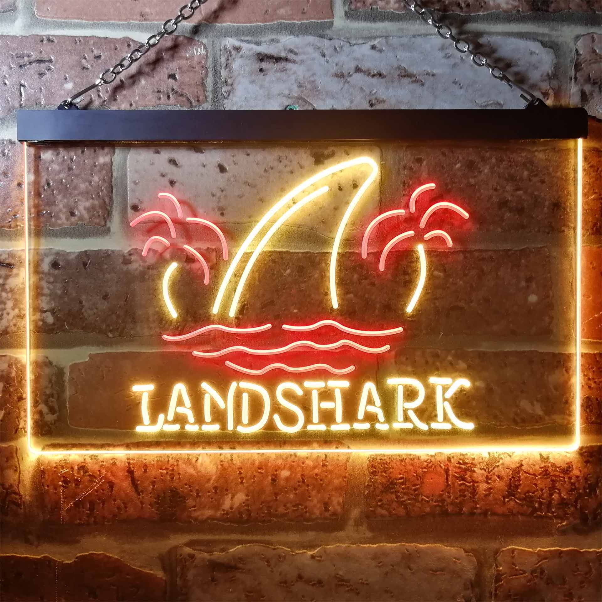 Landshark Palm Tree Island Neon LED Sign