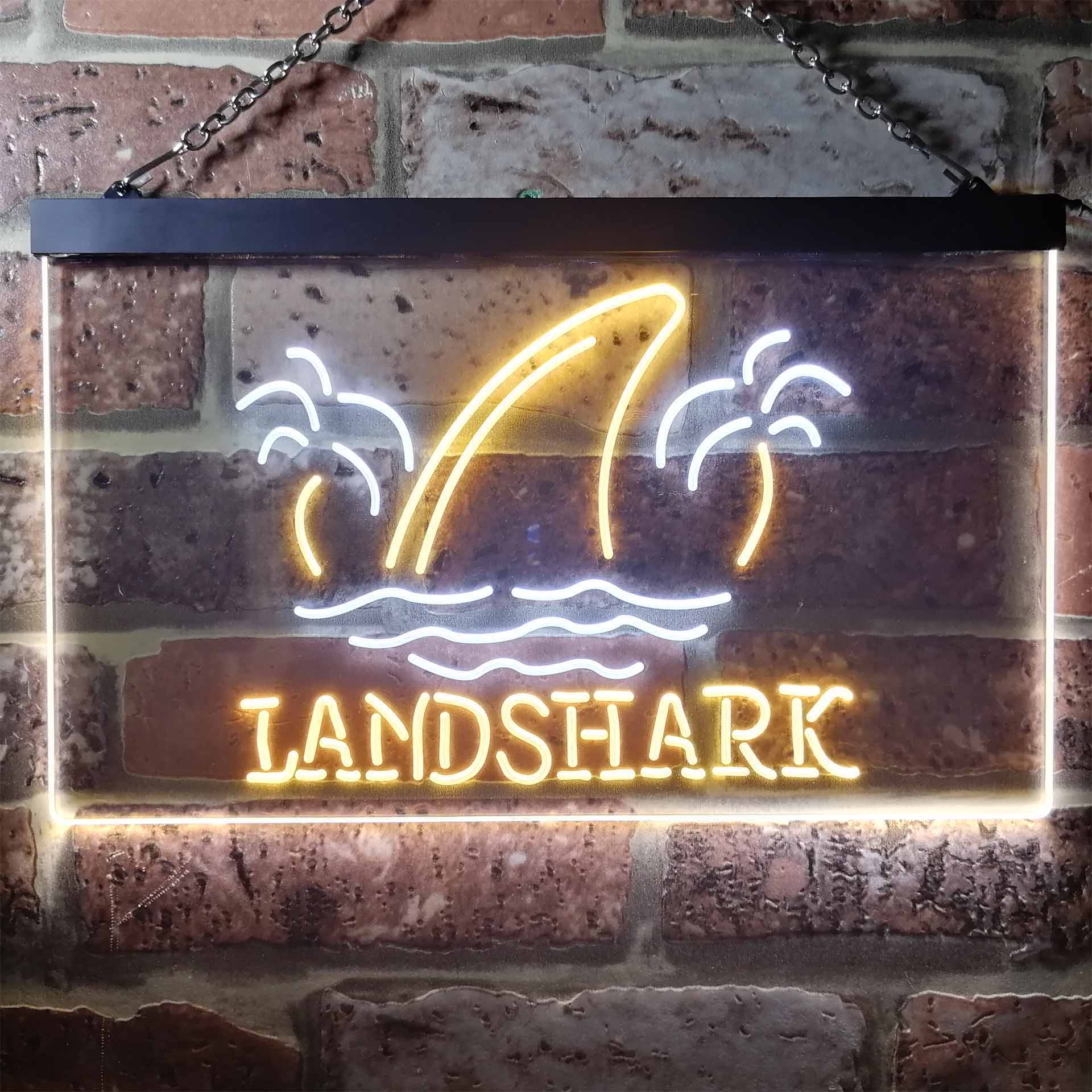 Landshark Palm Tree Island Neon LED Sign