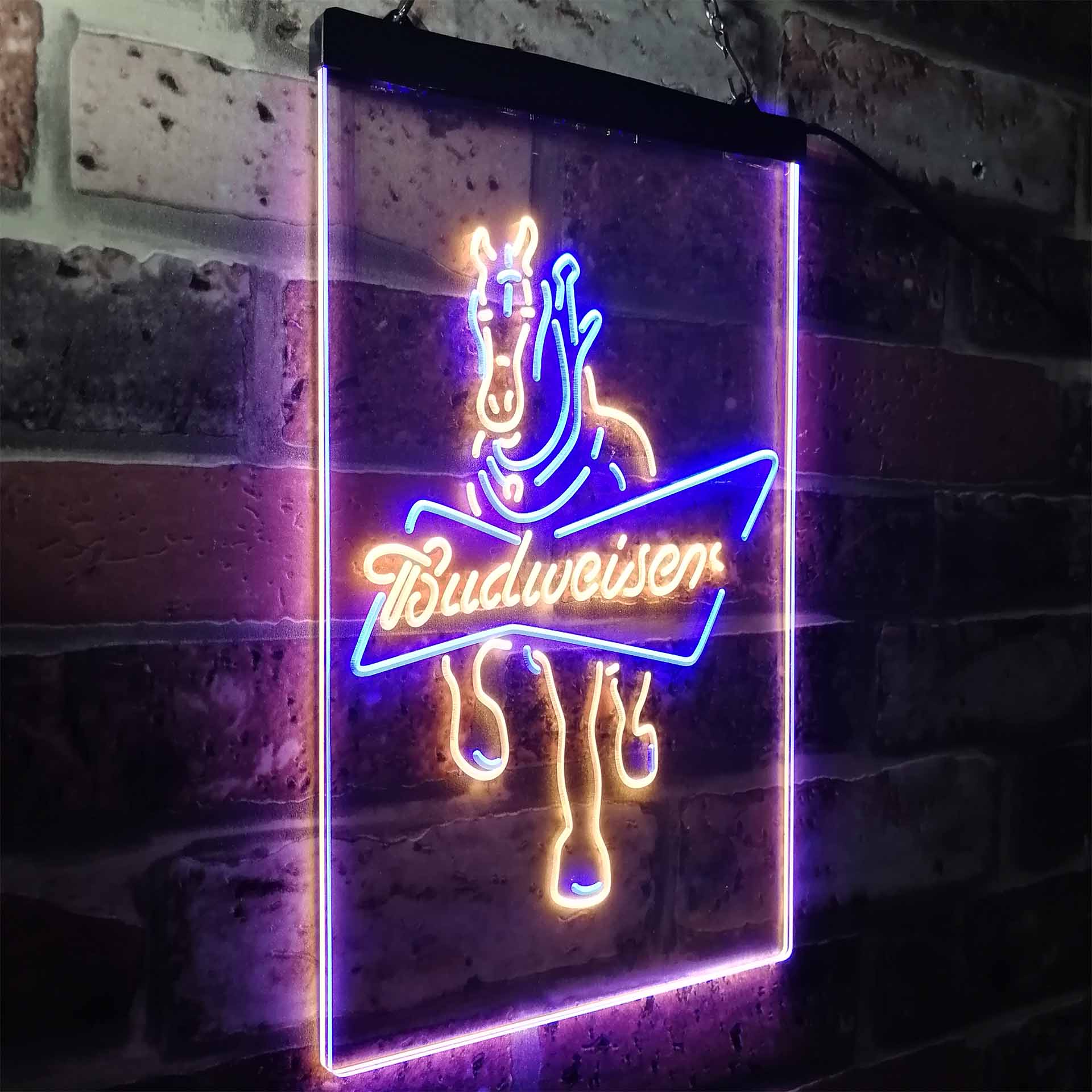 Budweiser Clydesdale Horse Neon LED Sign