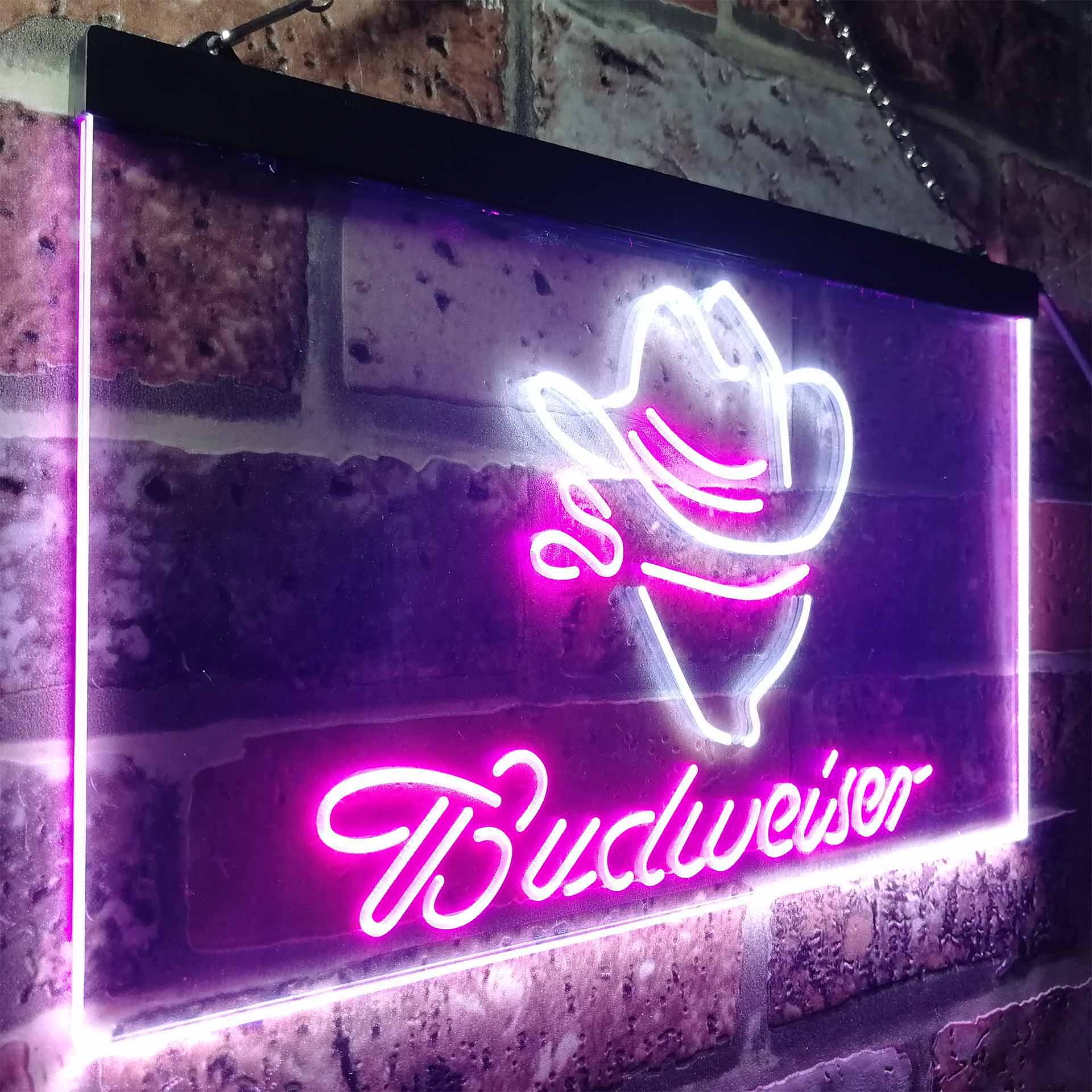 Budweiser Cowboy Neon LED Sign