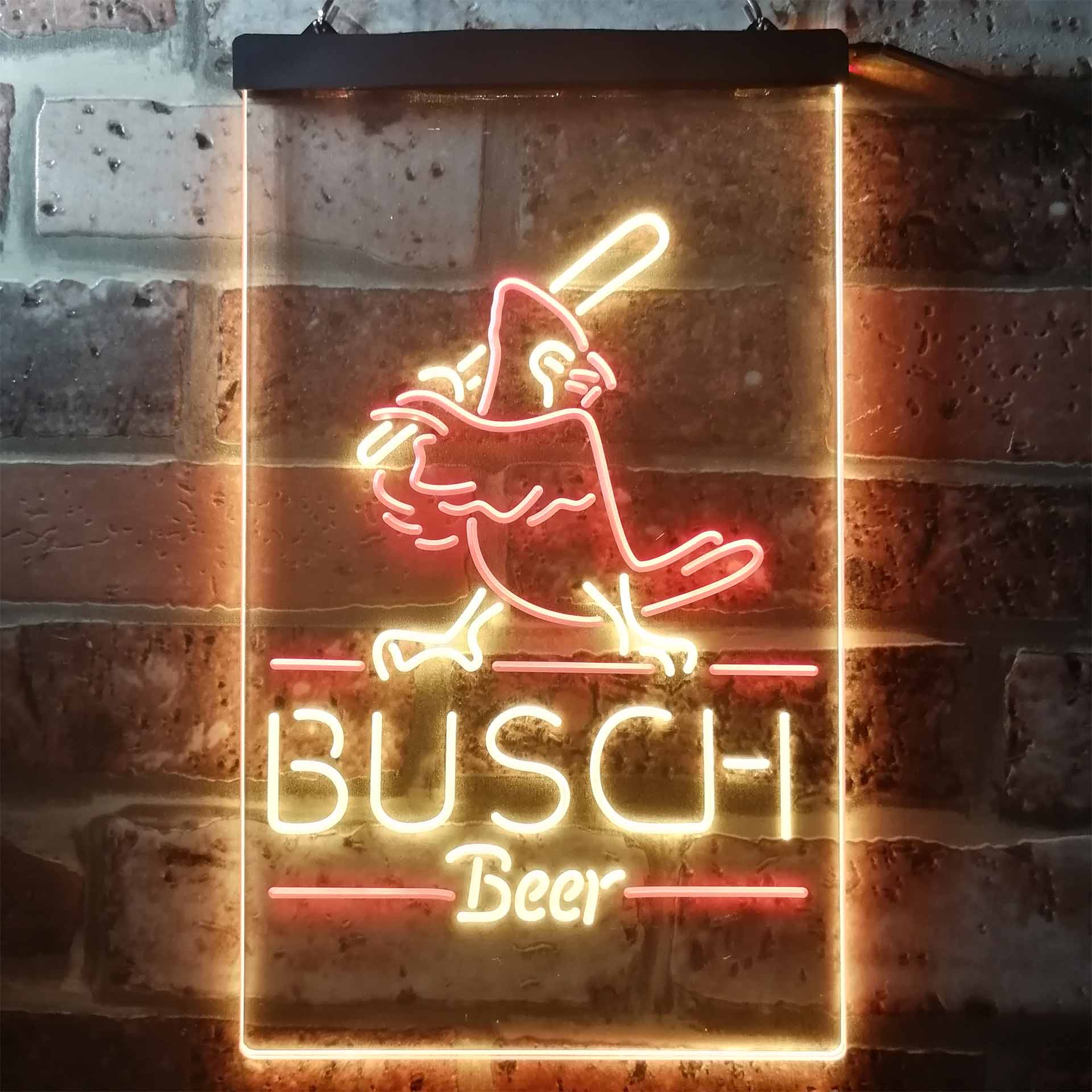 Busch Beer Baseball Bird Neon LED Sign