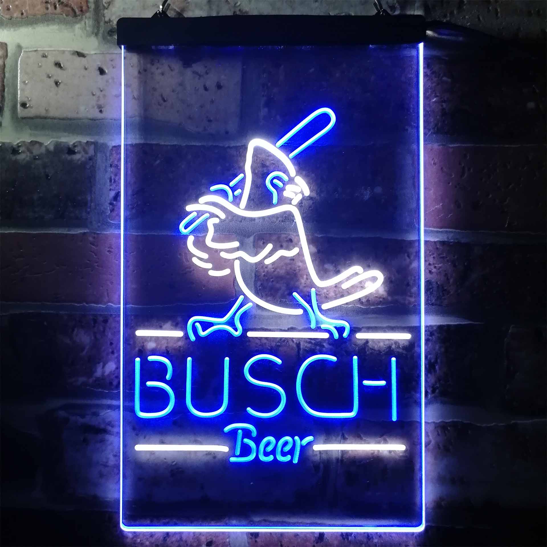 Busch Beer Baseball Bird Neon LED Sign