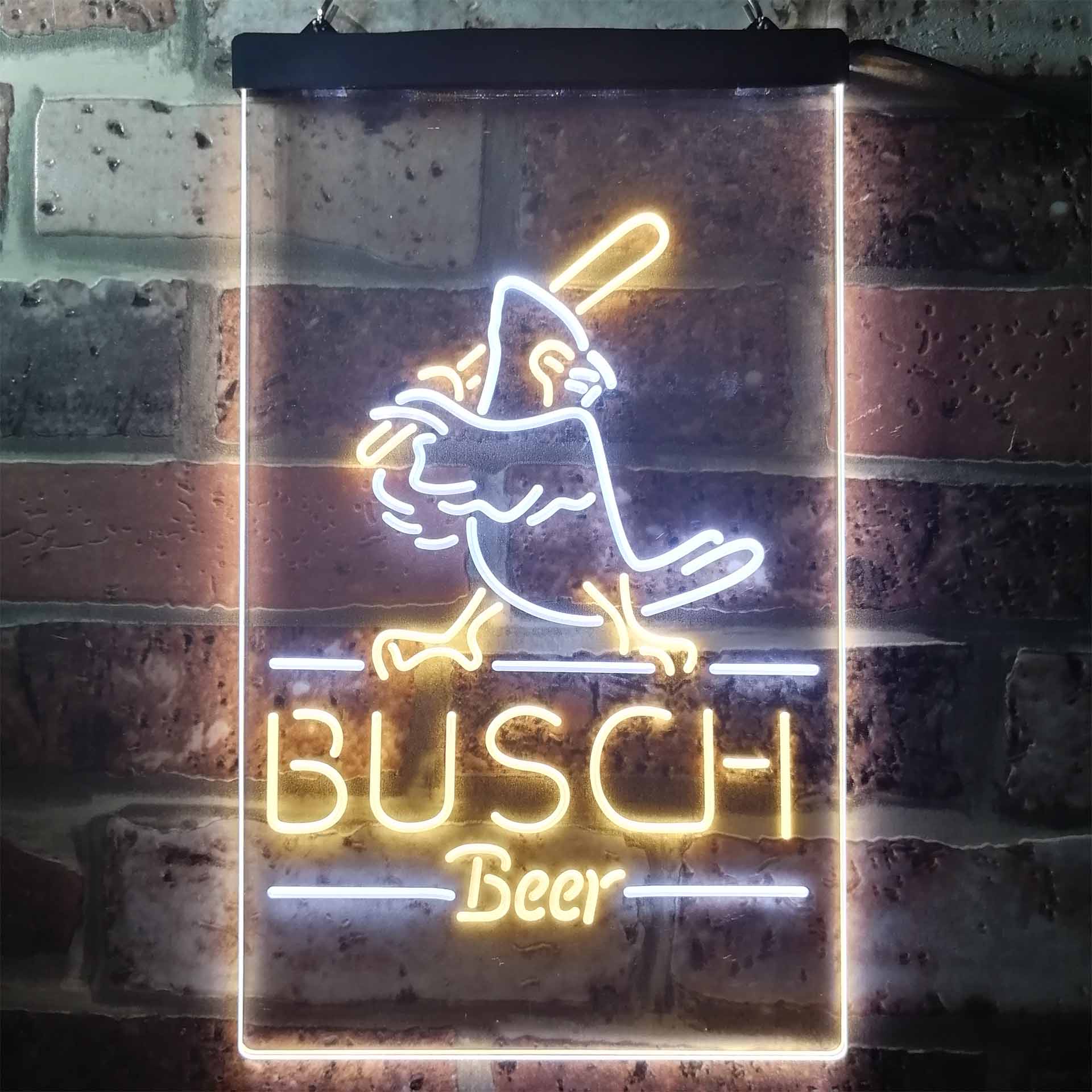 Busch Beer Baseball Bird Neon LED Sign