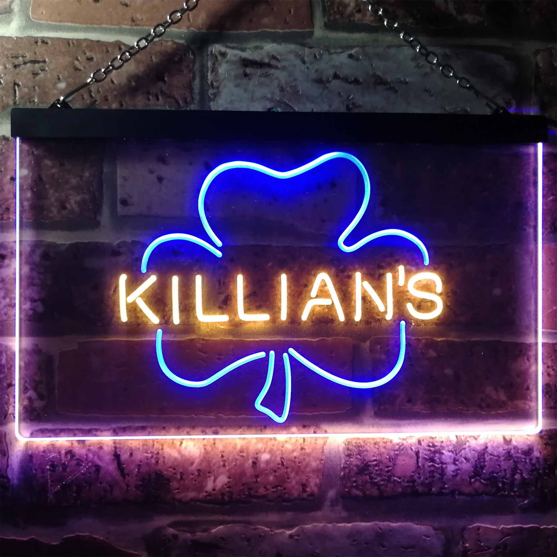 George Killian's Irish Red Shamrock Neon LED Sign