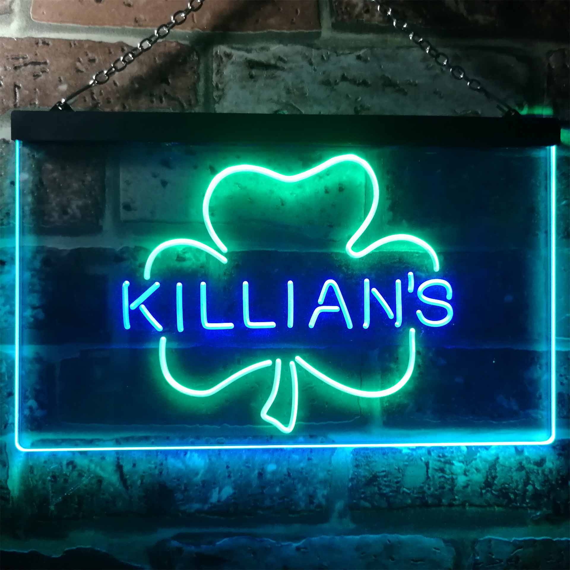 George Killian's Irish Red Shamrock Neon LED Sign