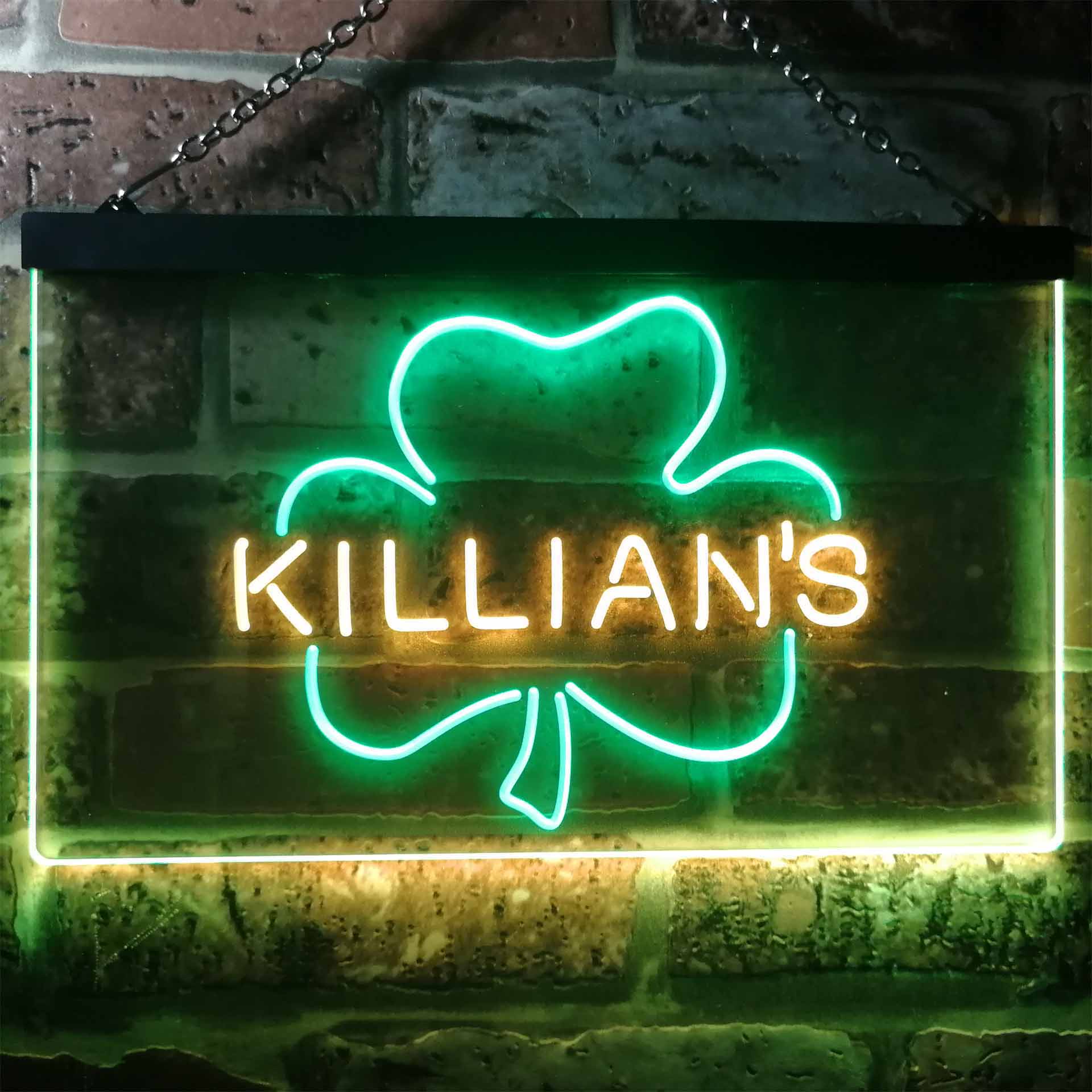 George Killian's Irish Red Shamrock Neon LED Sign