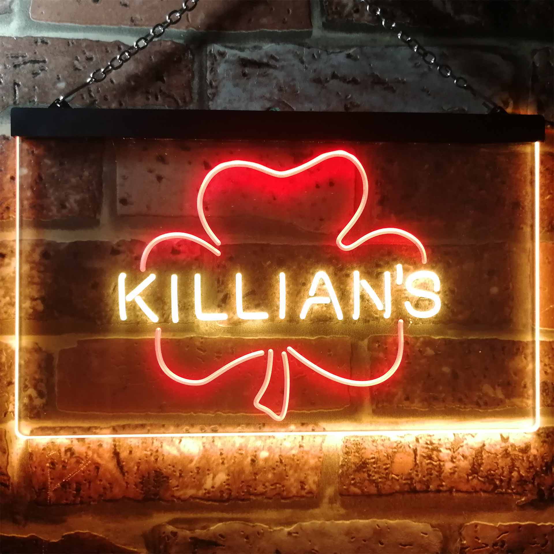 George Killian's Irish Red Shamrock Neon LED Sign