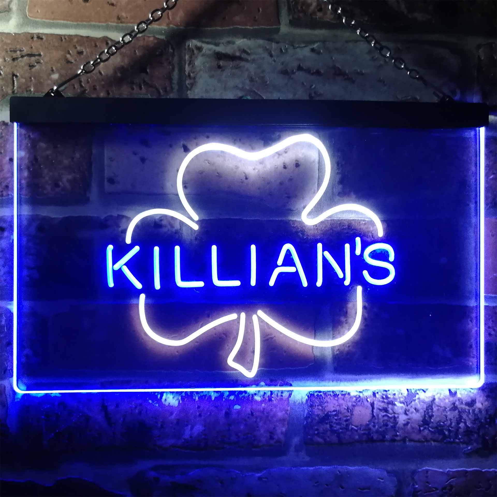 George Killian's Irish Red Shamrock Neon LED Sign