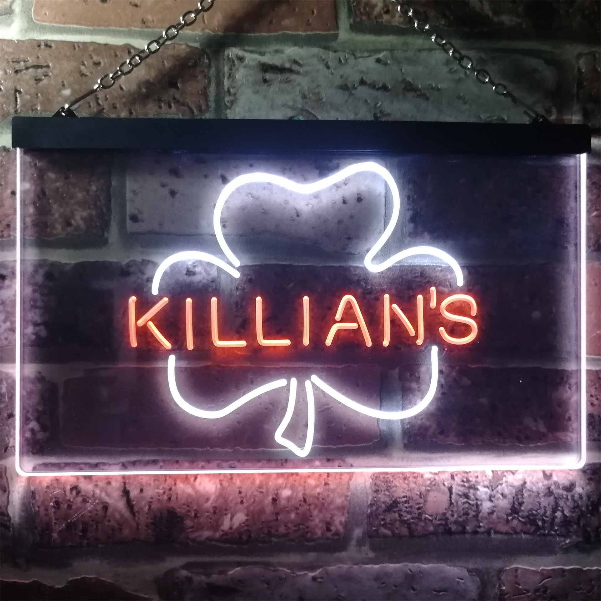 George Killian's Irish Red Shamrock Neon LED Sign