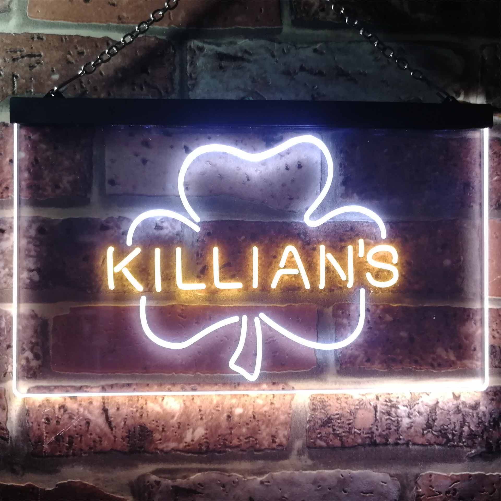 George Killian's Irish Red Shamrock Neon LED Sign