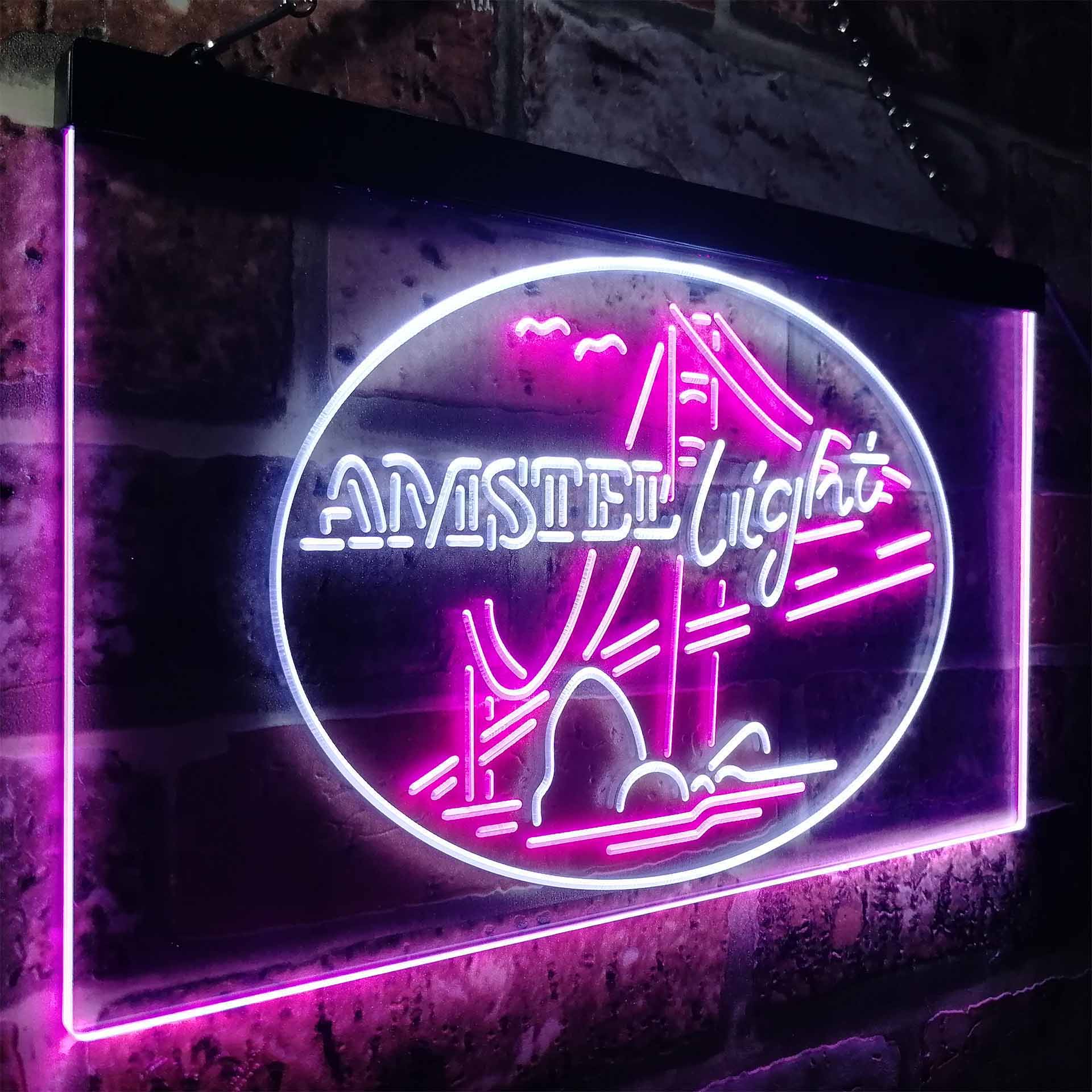 Amstel Light Bridge Beer Bar Neon LED Sign