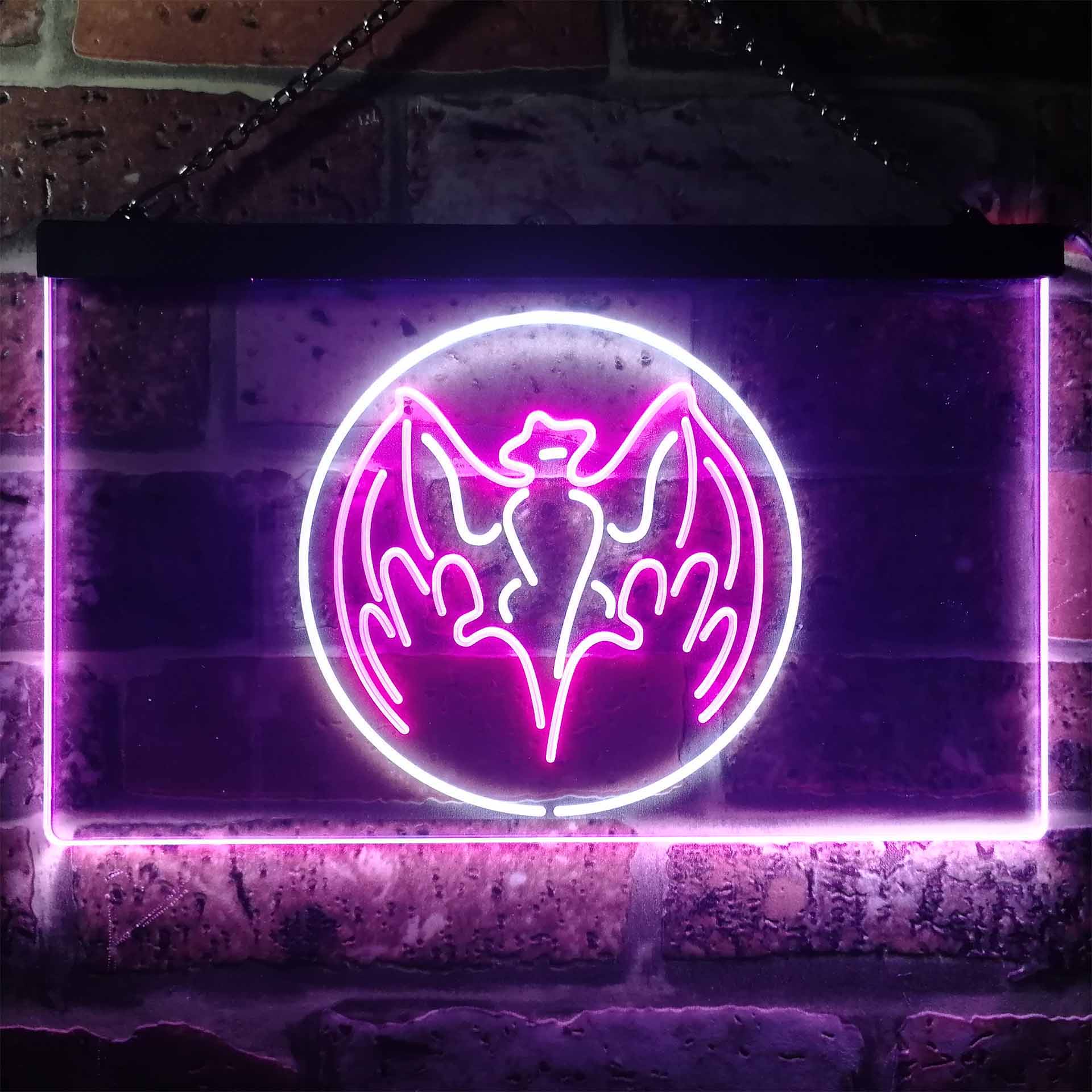 Bacardi Bat Beer Bar Neon LED Sign