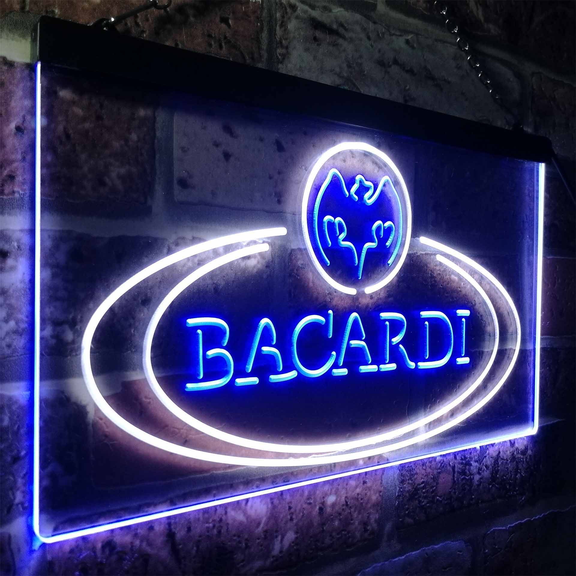 Bacardi Rum Bar Club Man Cave Neon LED Sign