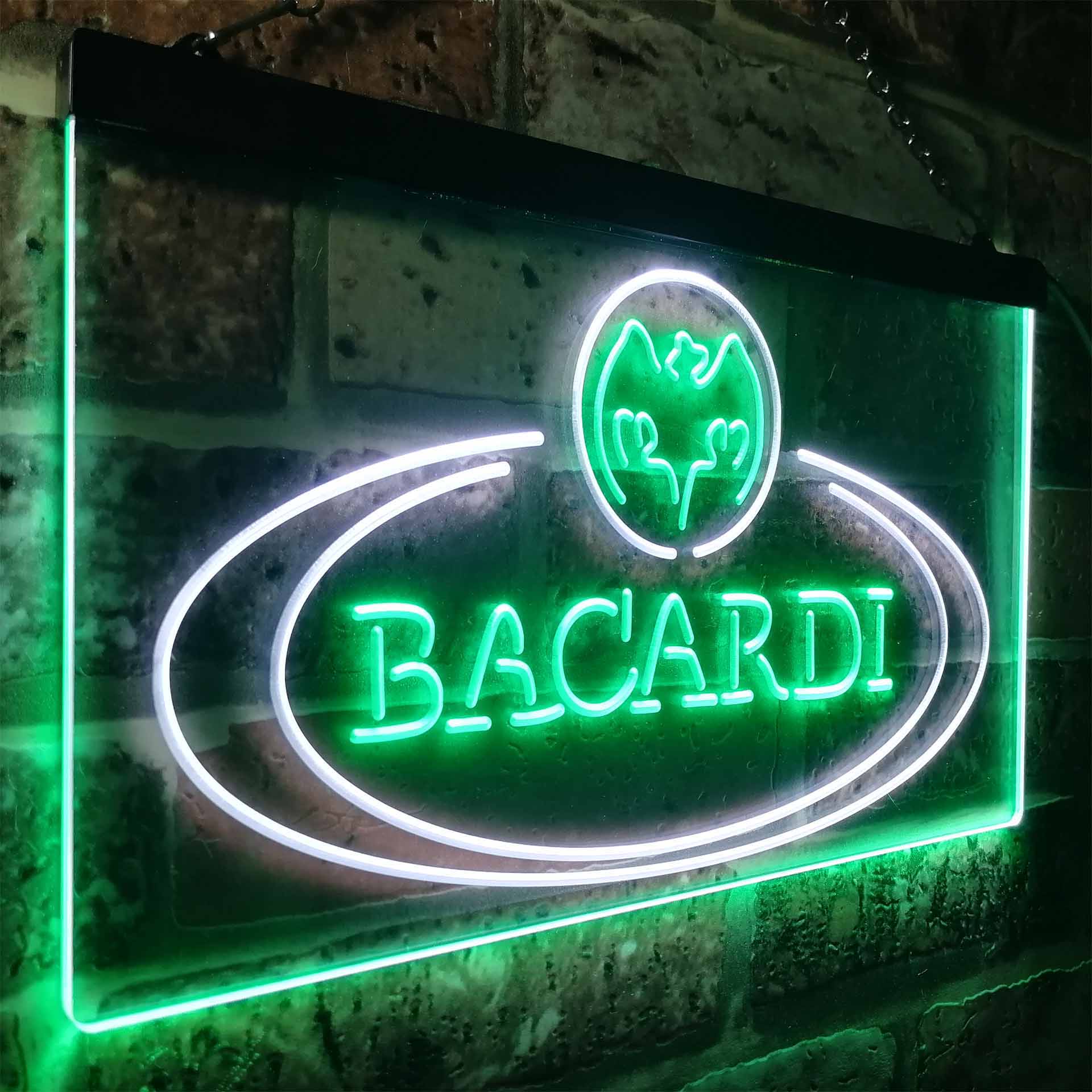 Bacardi Rum Bar Club Man Cave Neon LED Sign