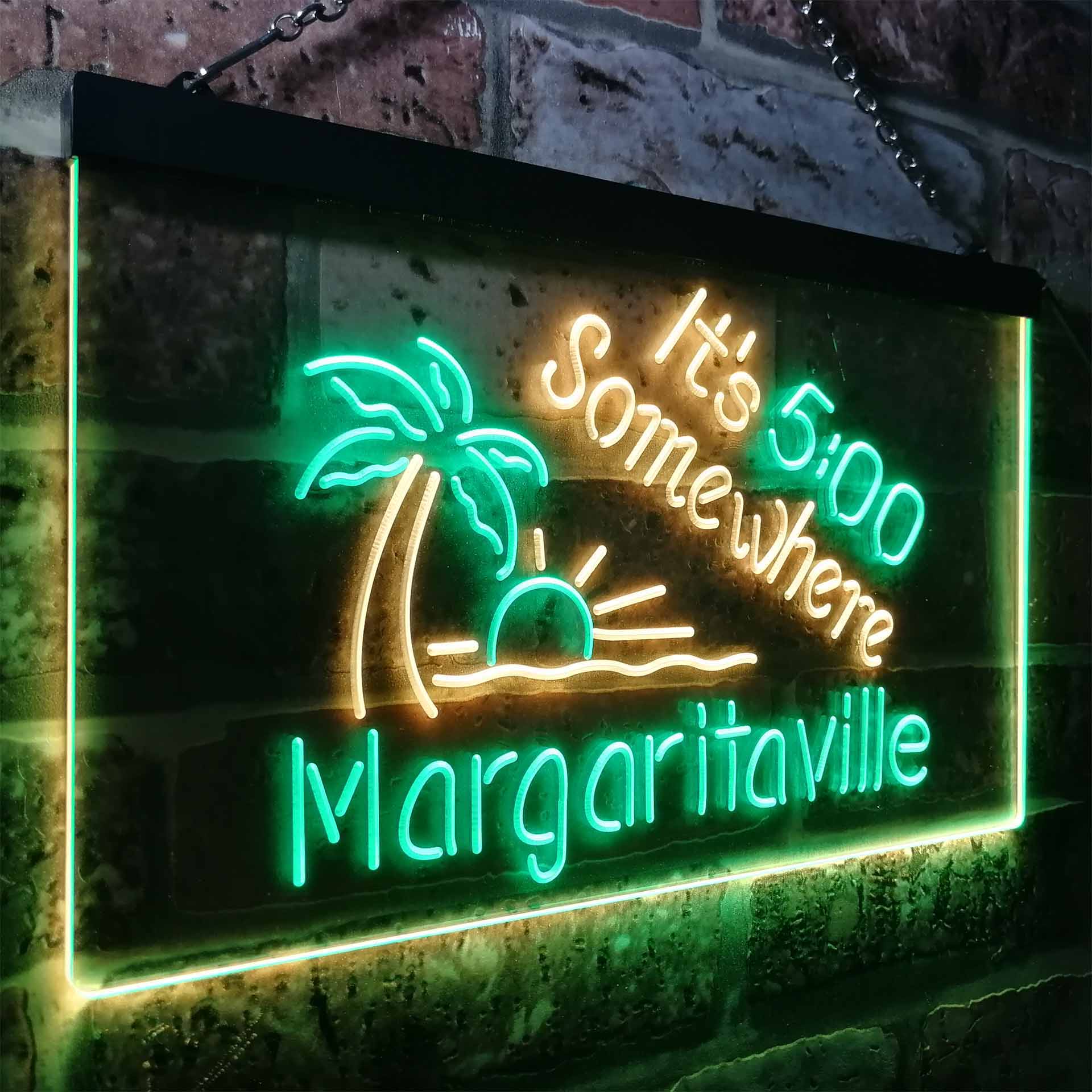 It's 500 Somewhere Margaritaville Neon LED Sign