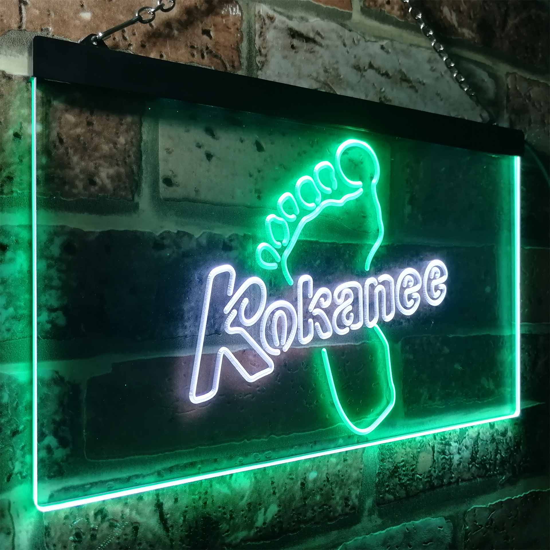 Kokanee Foot Man Cave Bar Neon LED Sign