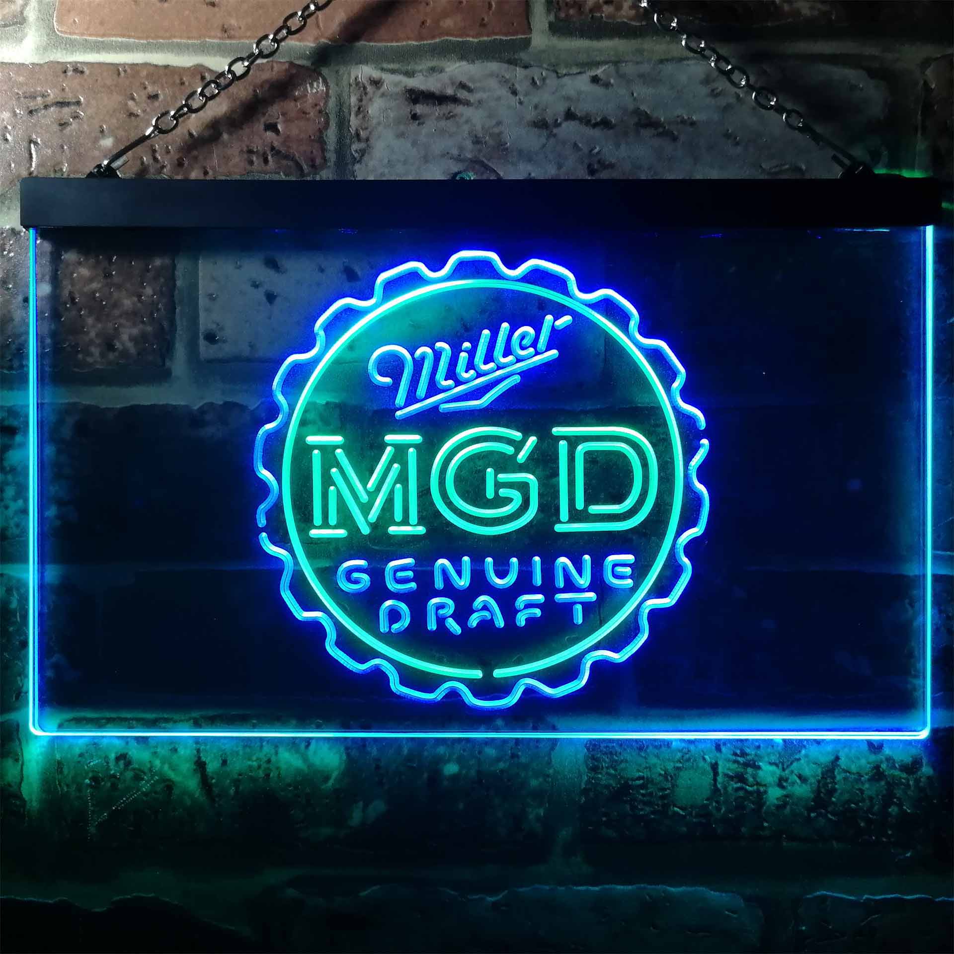 Miller Genuine Draft MGD Neon LED Sign