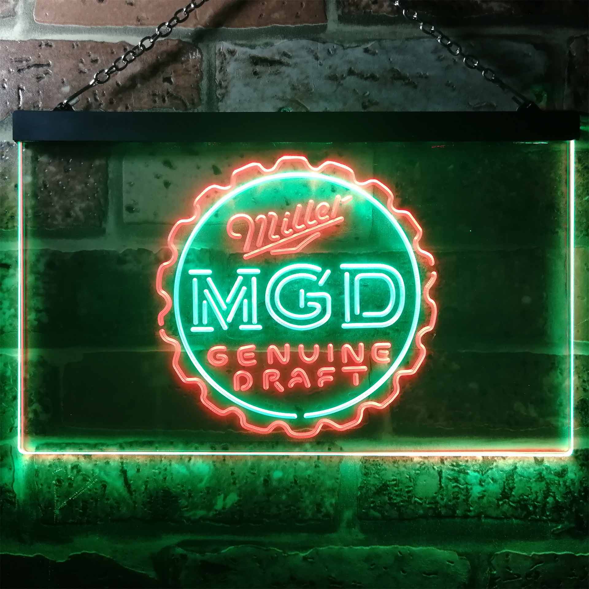 Miller Genuine Draft MGD Neon LED Sign