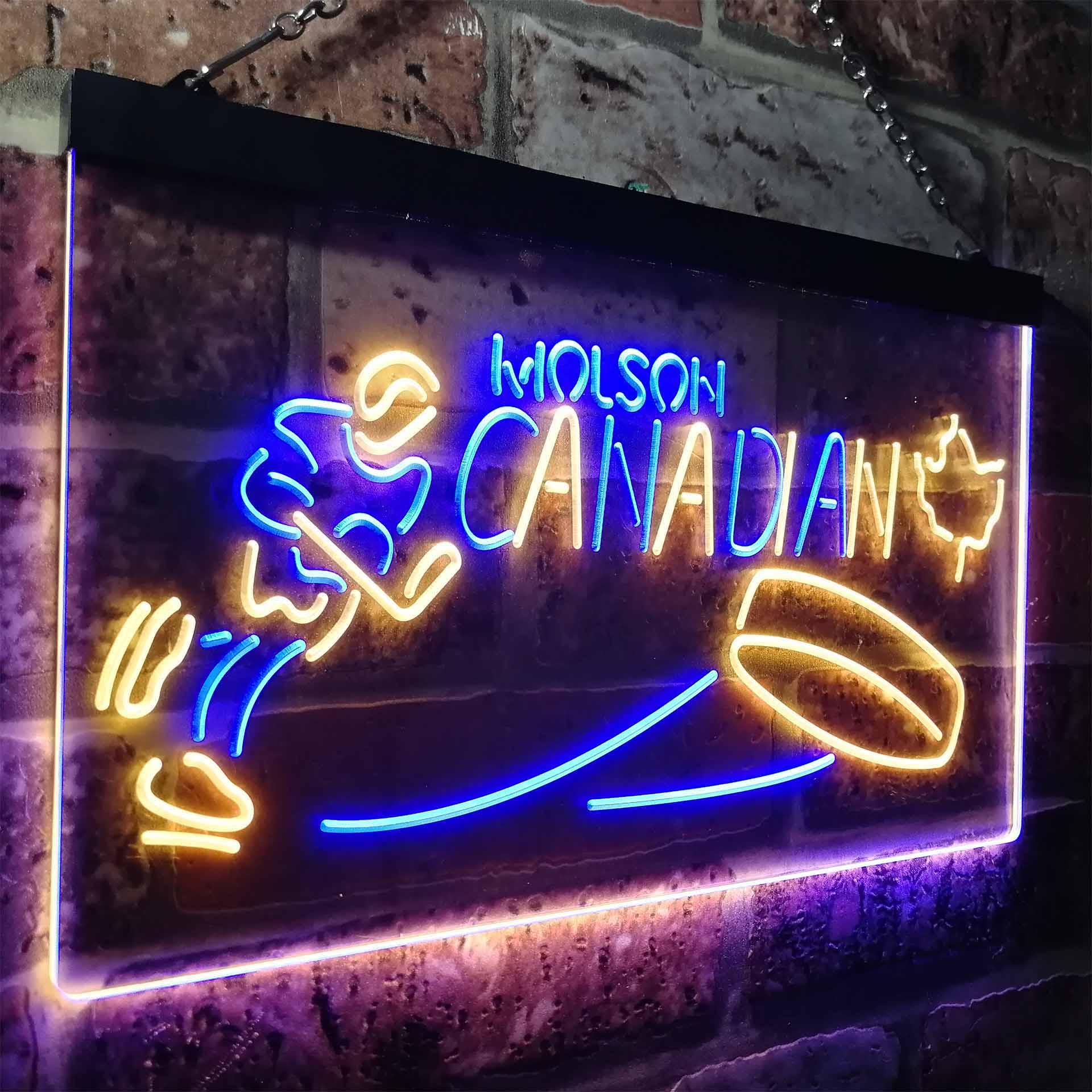 Molson Canadian Hockey Neon LED Sign