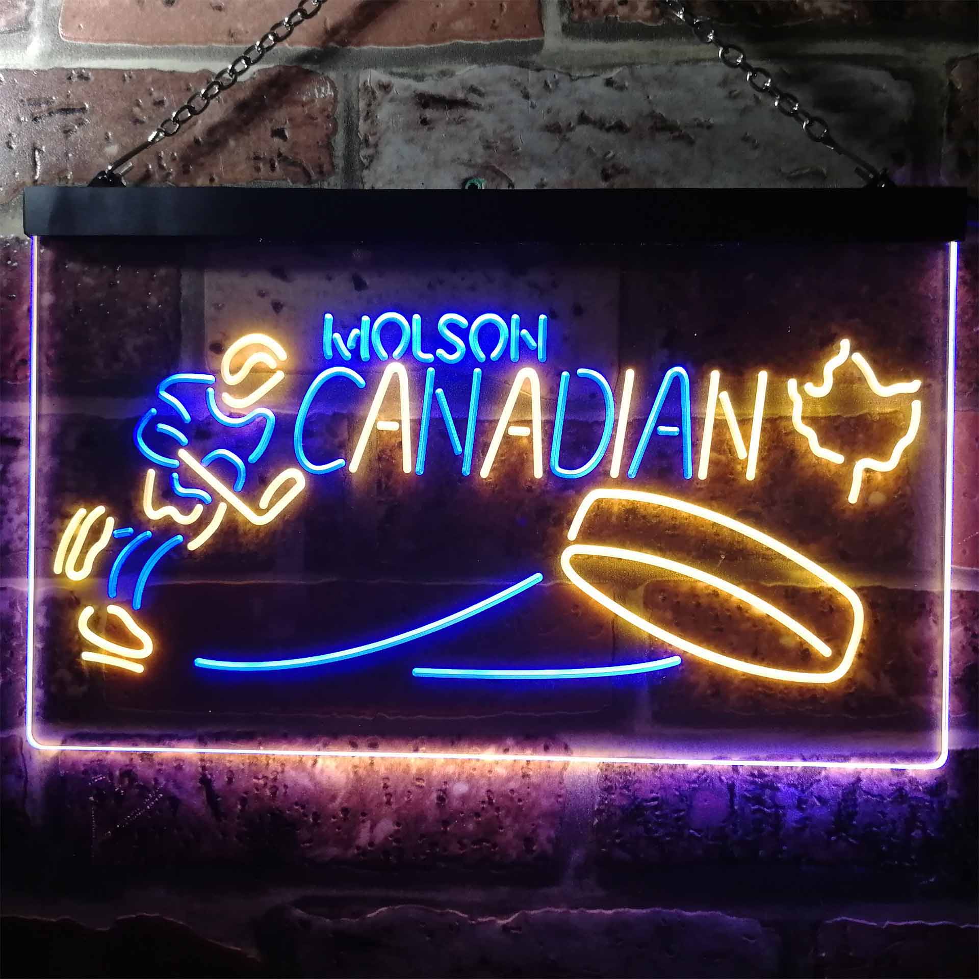 Molson Canadian Hockey Neon LED Sign