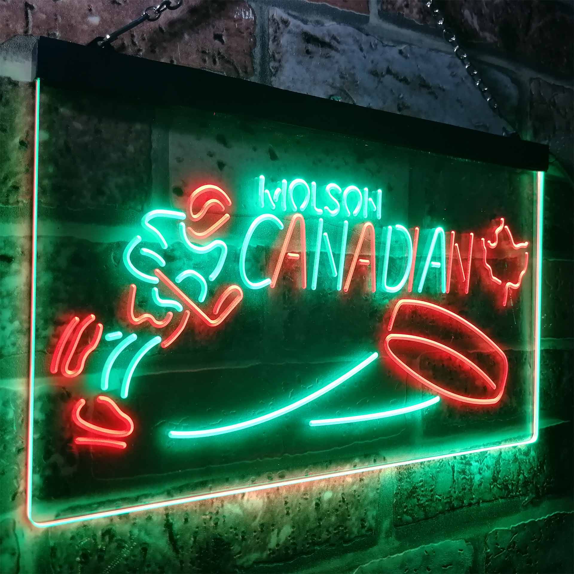 Molson Canadian Hockey Neon LED Sign