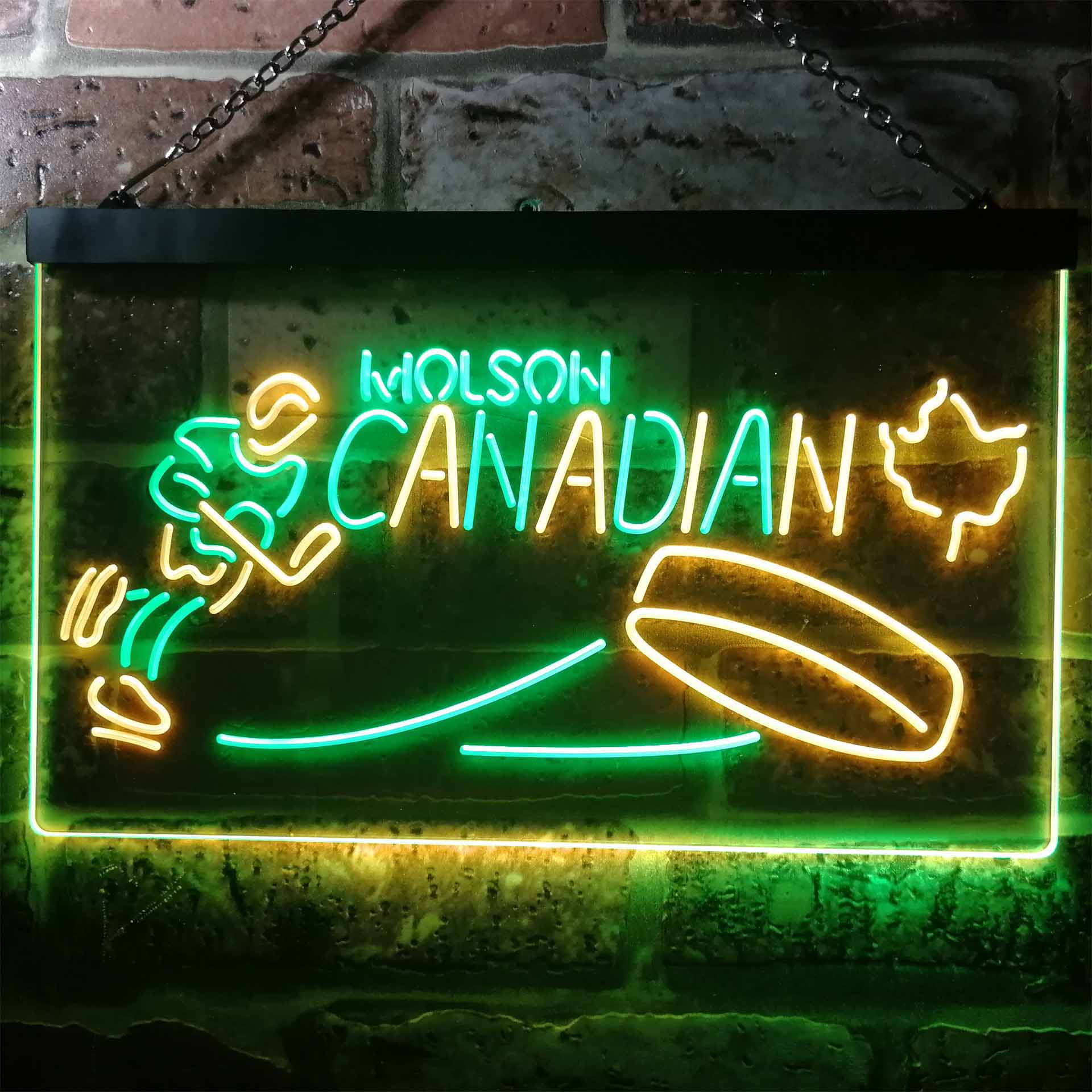 Molson Canadian Hockey Neon LED Sign