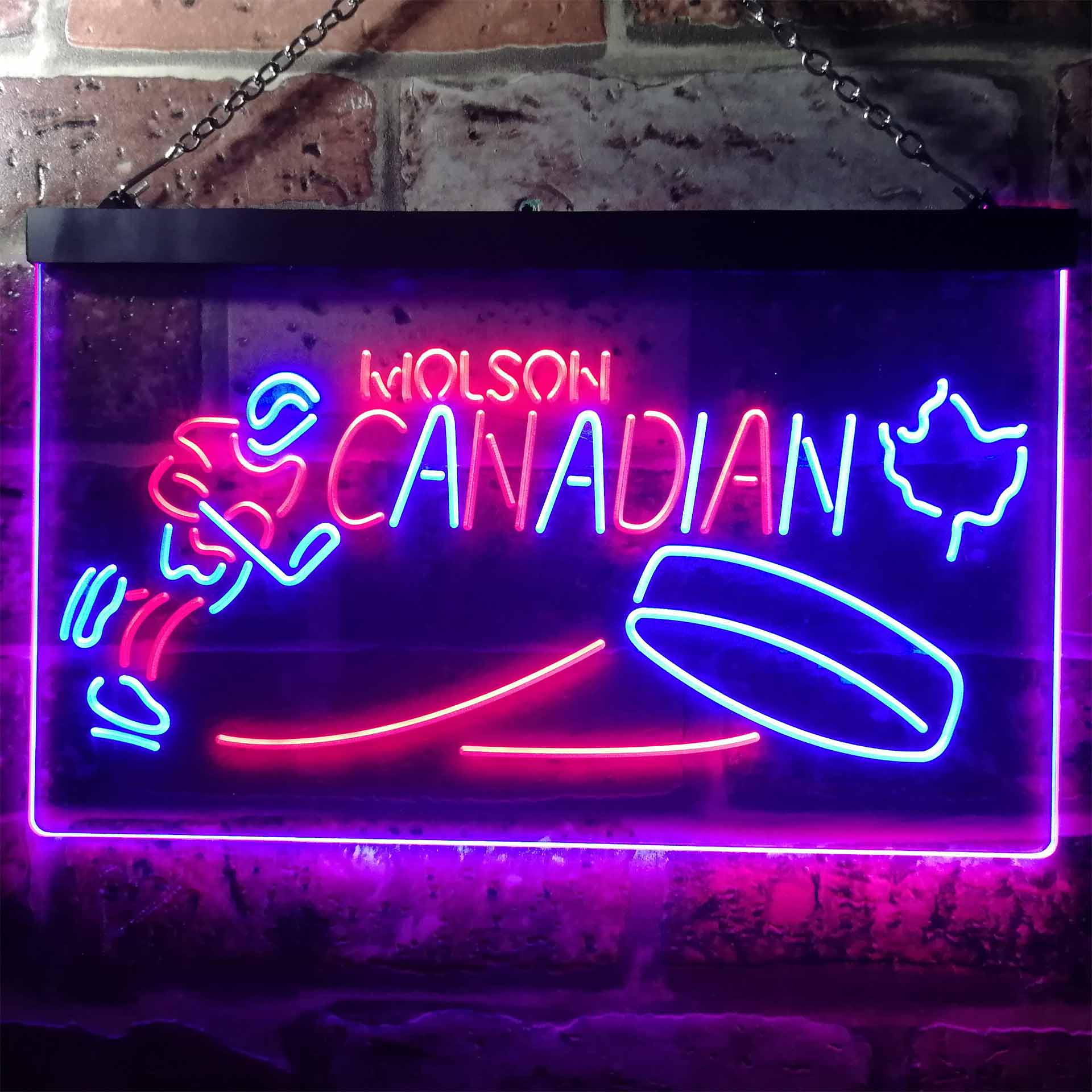 Molson Canadian Hockey Neon LED Sign