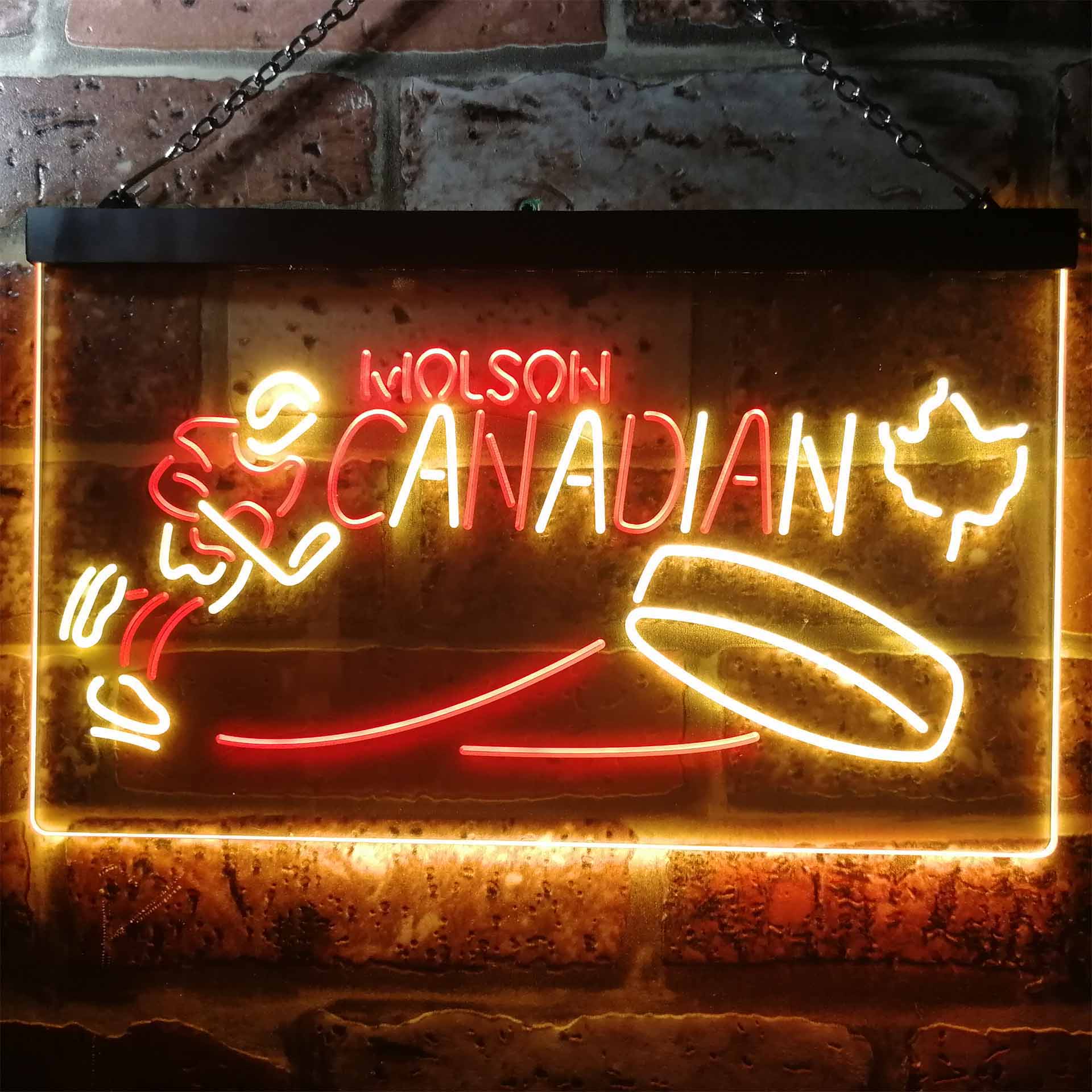 Molson Canadian Hockey Neon LED Sign