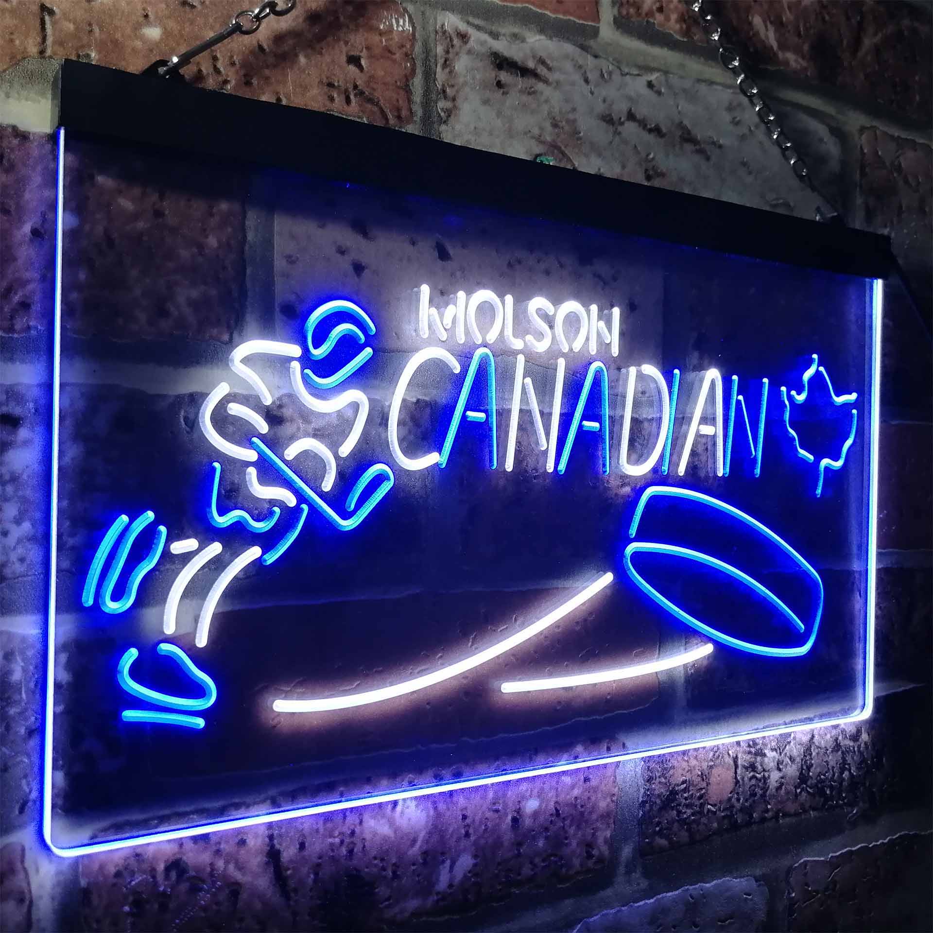 Molson Canadian Hockey Neon LED Sign