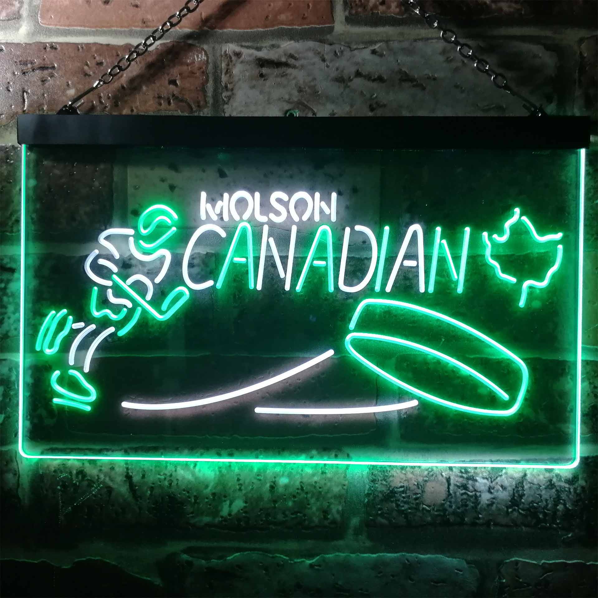 Molson Canadian Hockey Neon LED Sign