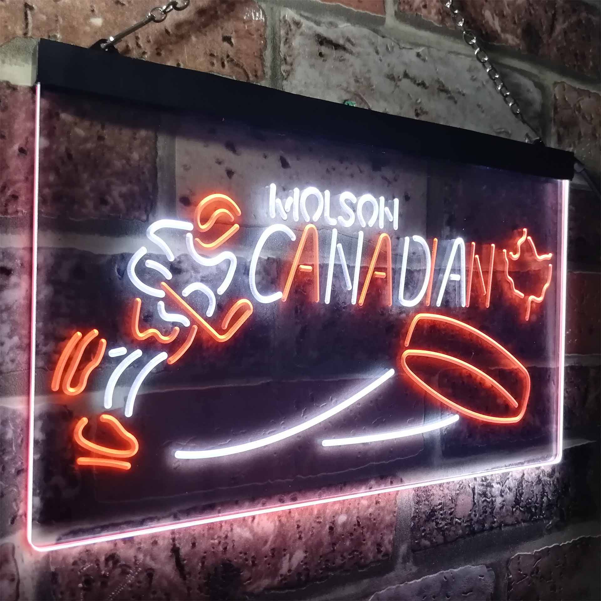 Molson Canadian Hockey Neon LED Sign