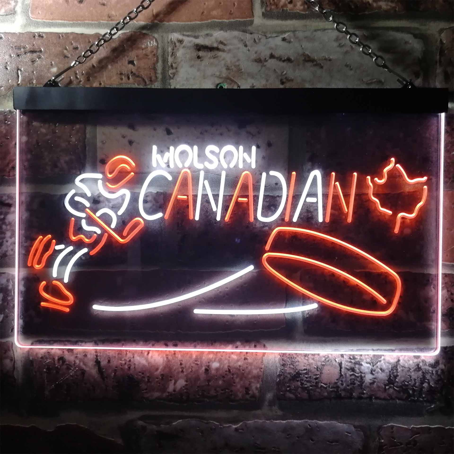 Molson Canadian Hockey Neon LED Sign